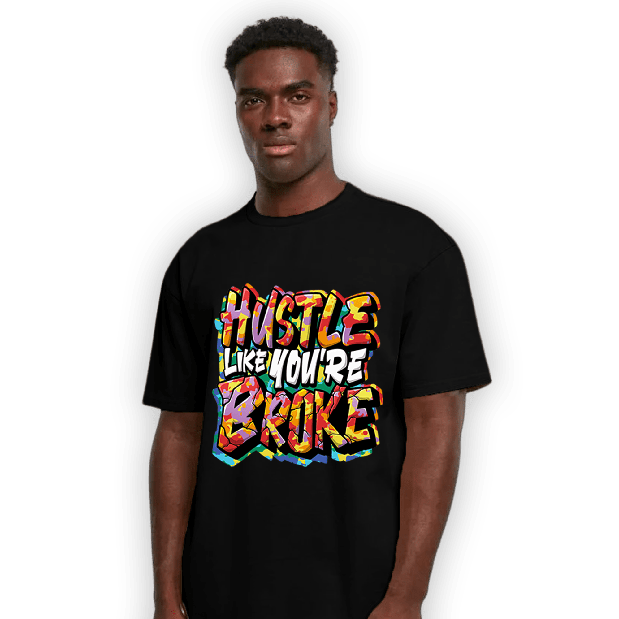 Mid GS Six Championships 1s T Shirt Match Hustle Like Broke - NastyJamz
