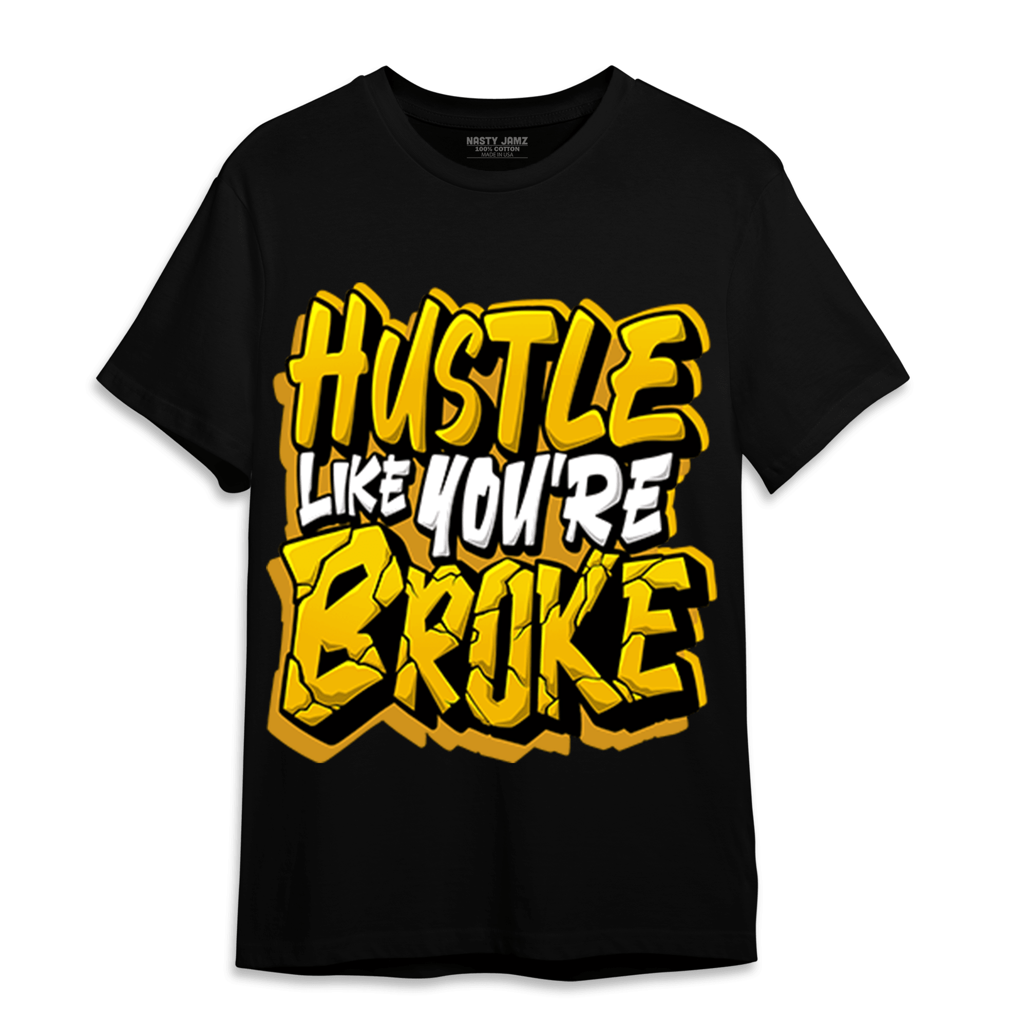 Yellow Ochre 1s T Shirt Match Hustle Like Broke - NastyJamz