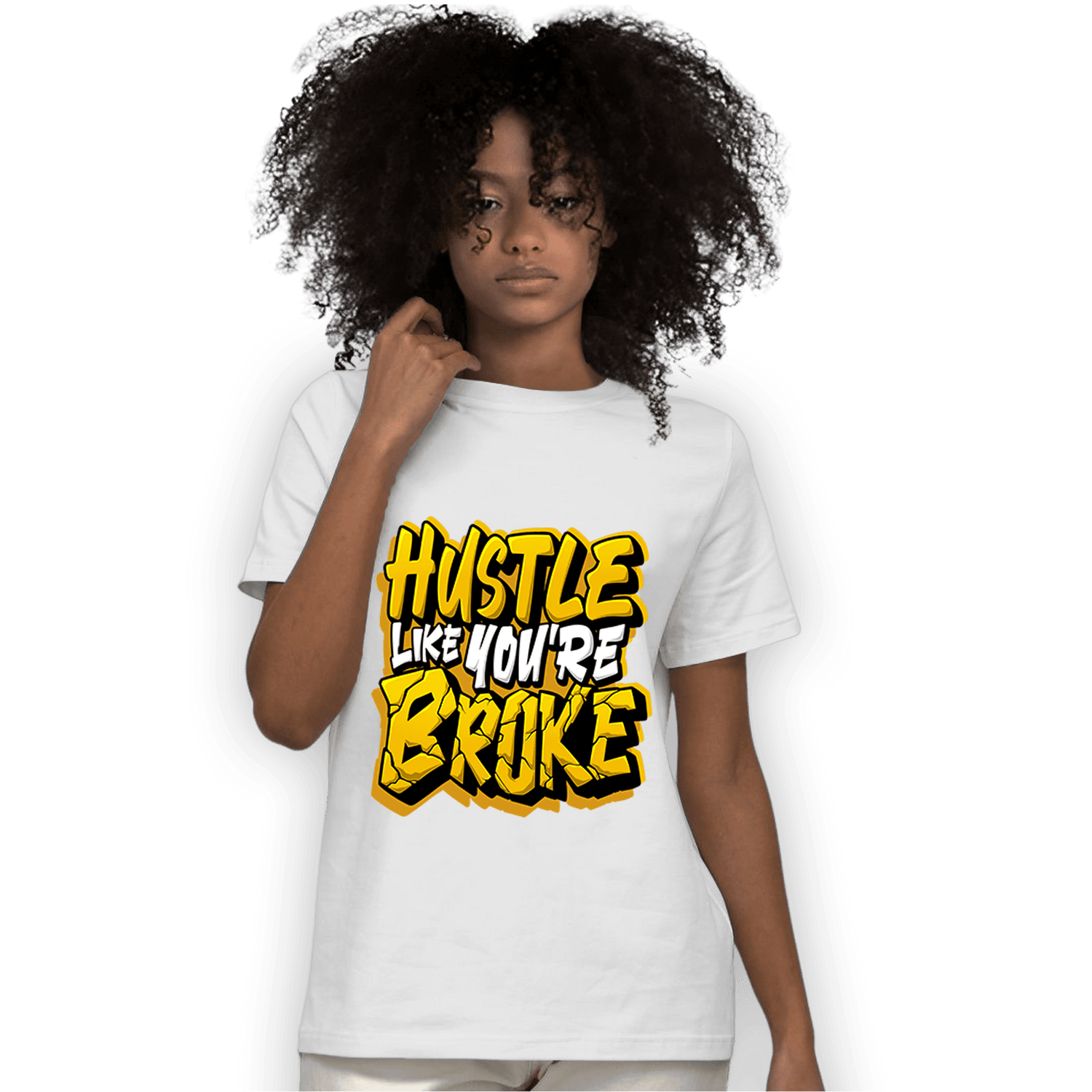 Yellow Ochre 1s T Shirt Match Hustle Like Broke - NastyJamz