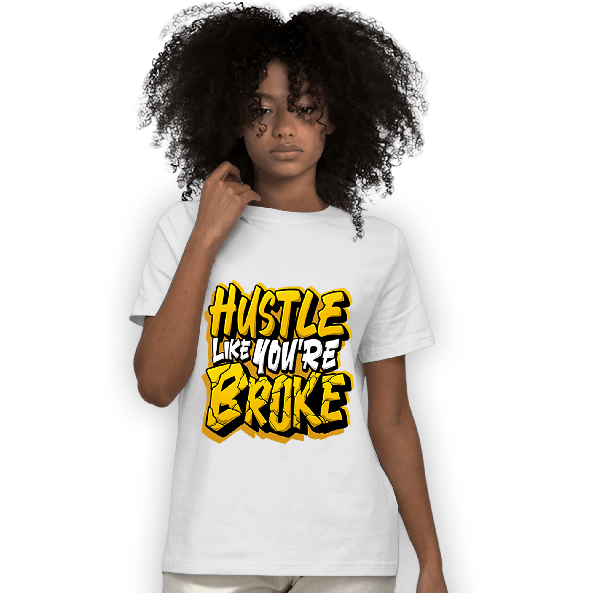 Yellow Ochre 1s T Shirt Match Hustle Like Broke - NastyJamz