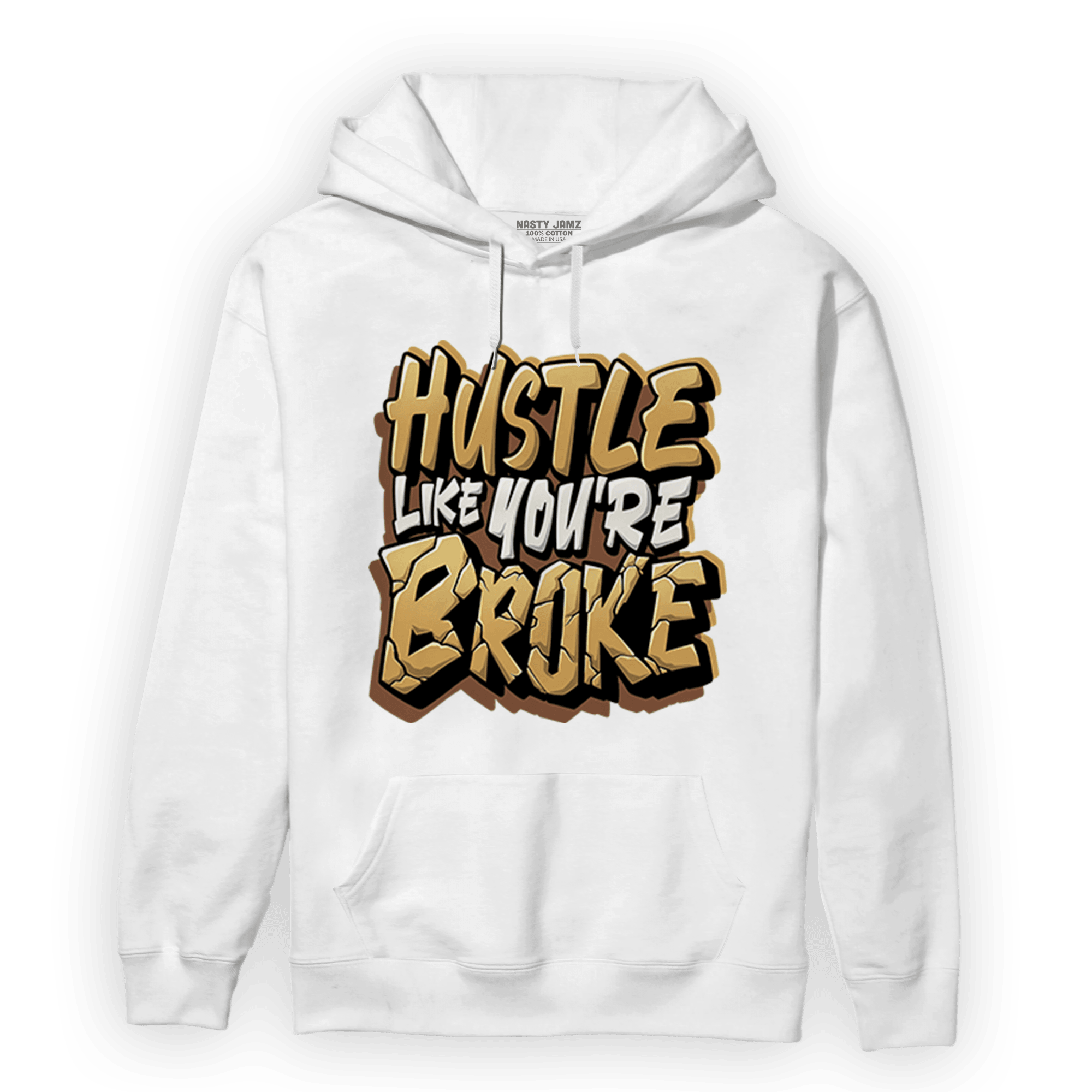 Cacao Wow 4s Hoodie Match Hustle Like Broke - NastyJamz