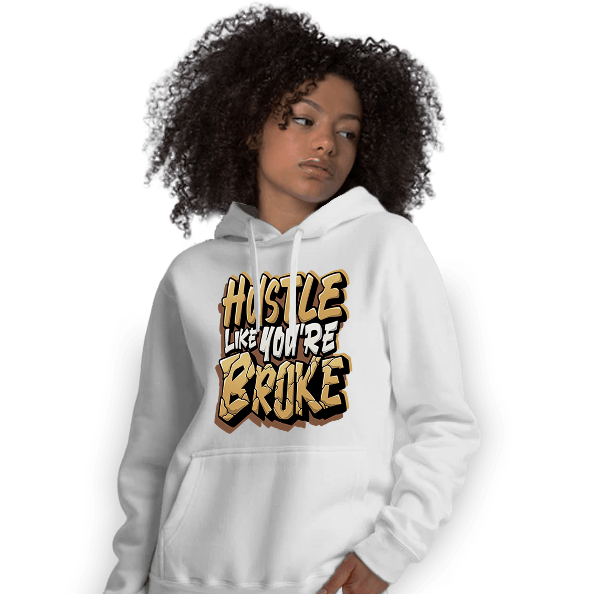 Cacao Wow 4s Hoodie Match Hustle Like Broke - NastyJamz