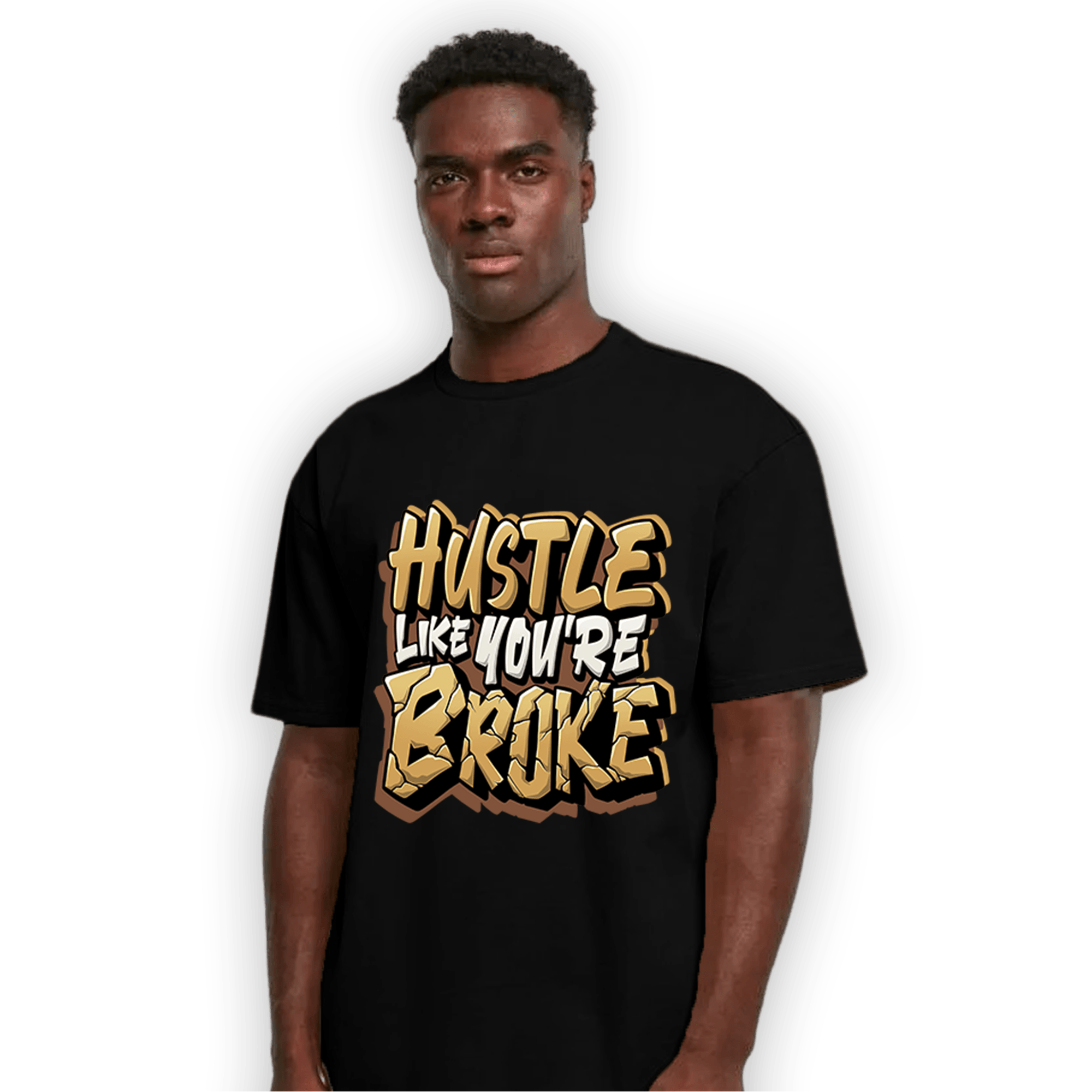 Cacao Wow 4s T Shirt Match Hustle Like Broke - NastyJamz