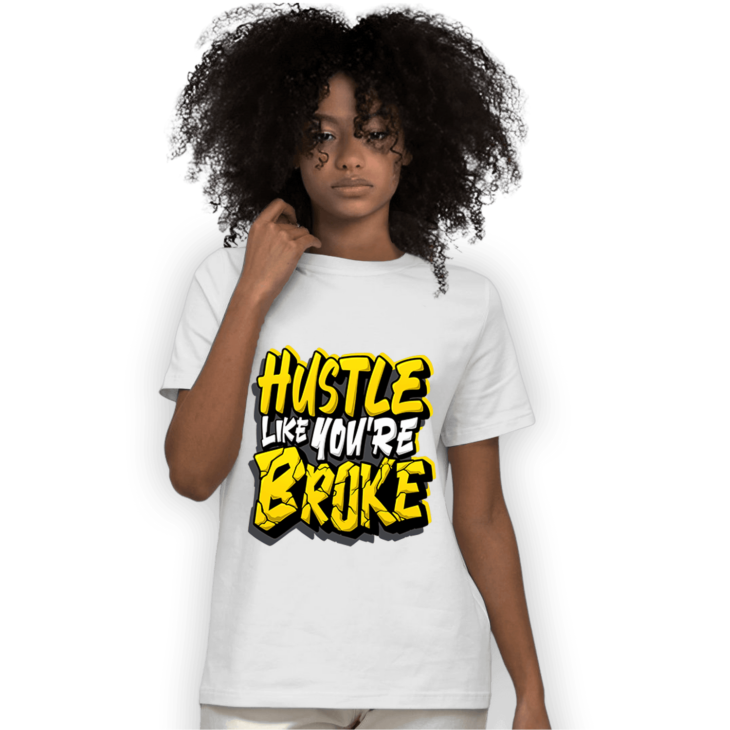 Thunder 4s T Shirt Match Hustle Like Broke - NastyJamz