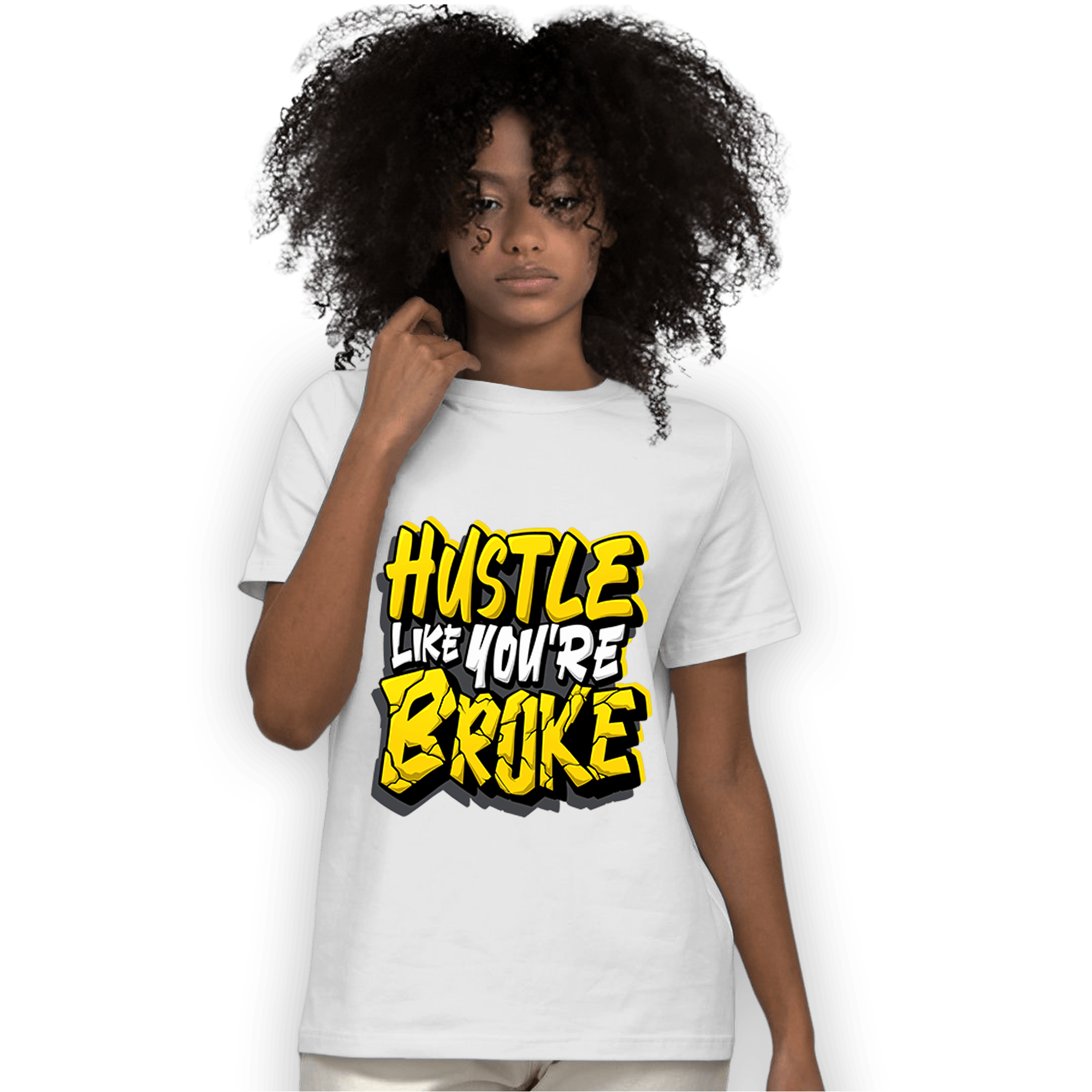 Thunder 4s T Shirt Match Hustle Like Broke - NastyJamz
