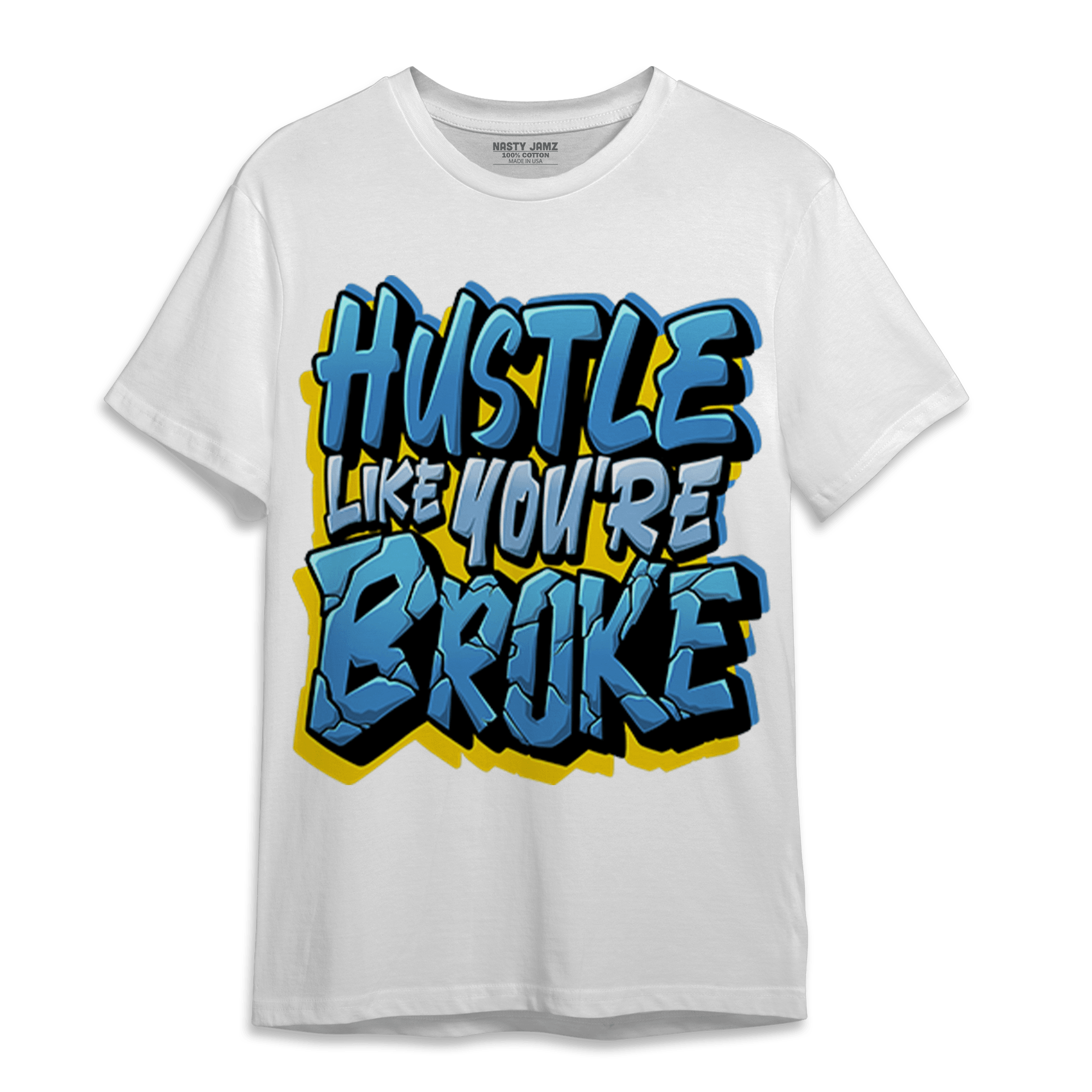 SB Dunk Bubbles T Shirt Match Hustle Like Broke - NastyJamz