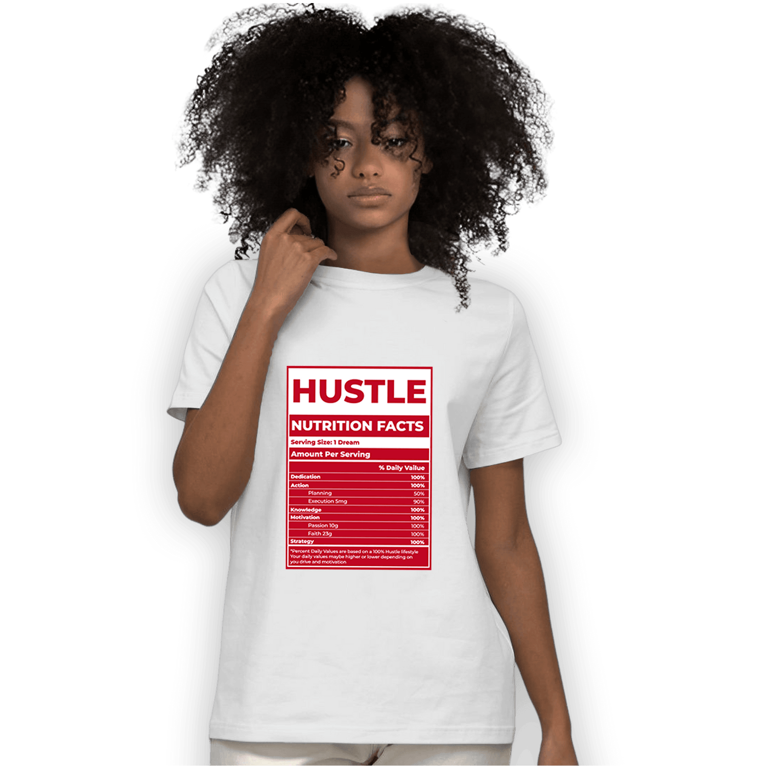 Cherry 11s T Shirt Match Hustle Nutrition Facts - NastyJamz