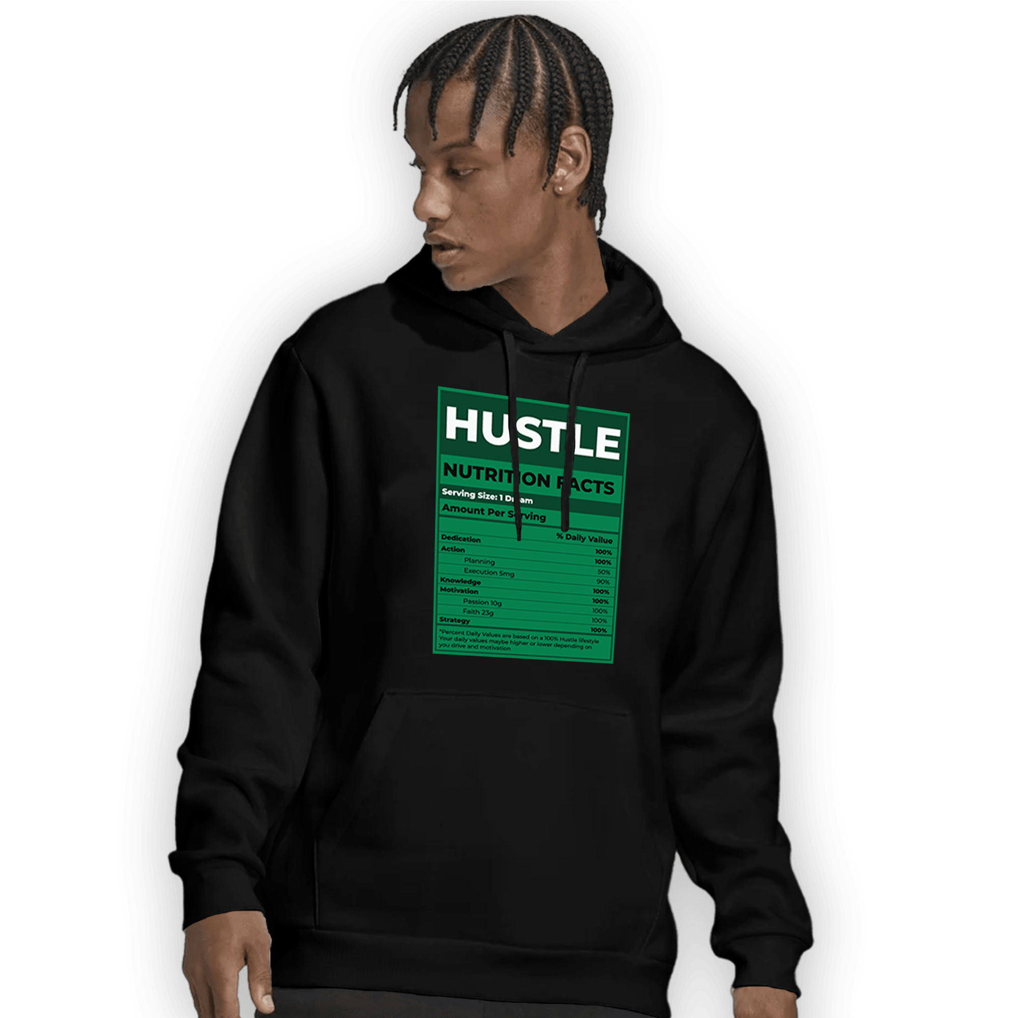 Celtic Lucky Green 1s Hoodie Match Hustle Nutrition Facts - NastyJamz