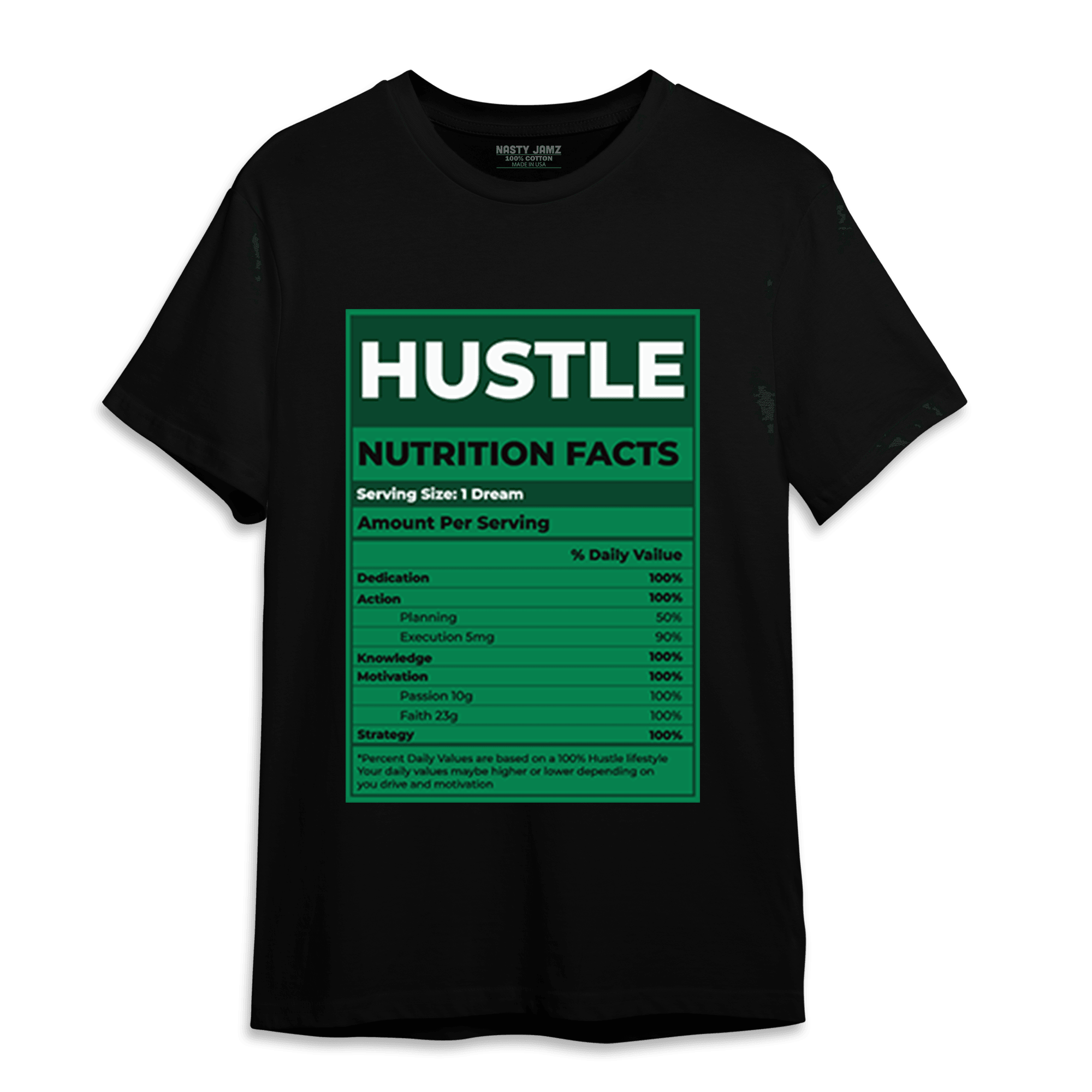 Celtic Lucky Green 1s T Shirt Match Hustle Nutrition Facts - NastyJamz