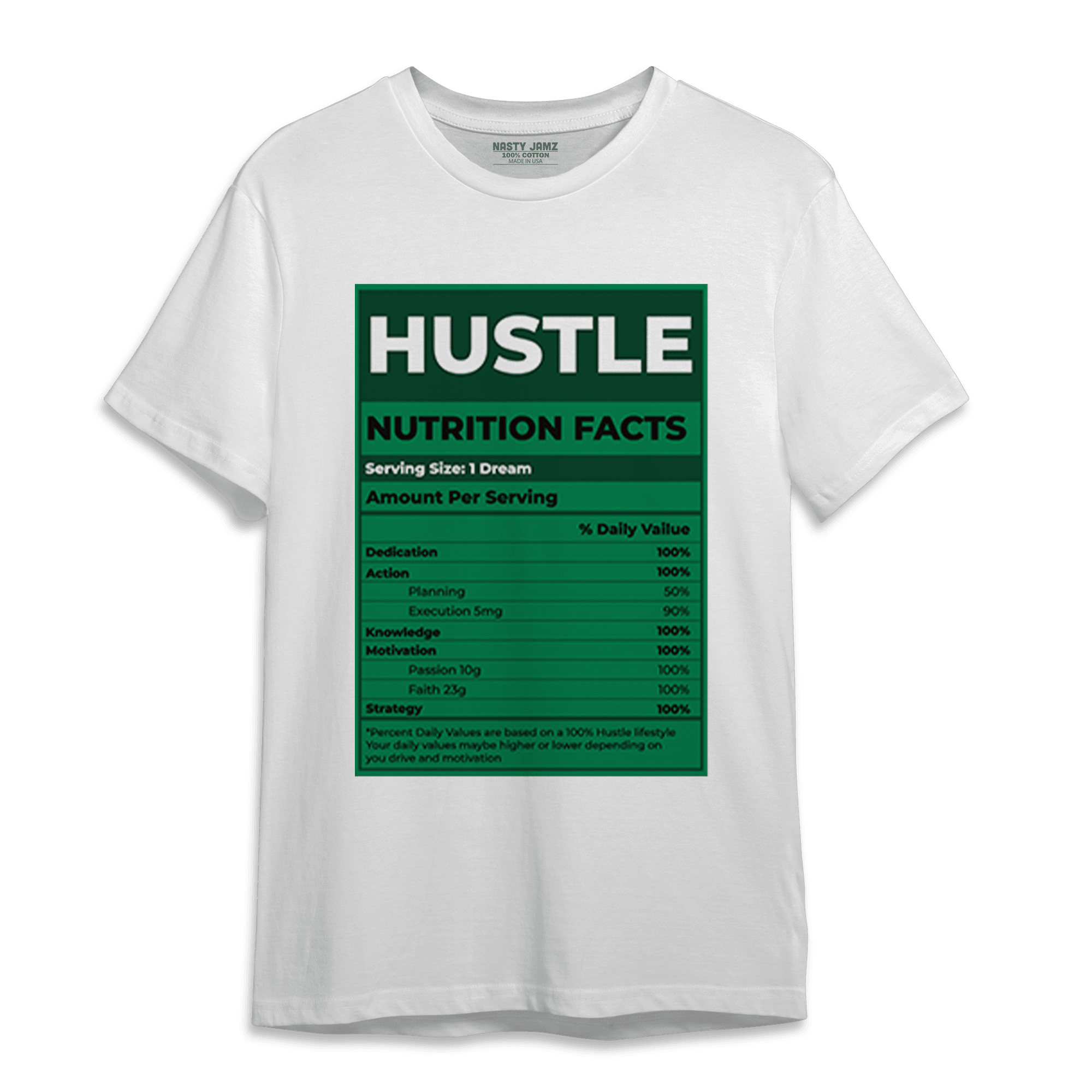 Celtic Lucky Green 1s T Shirt Match Hustle Nutrition Facts - NastyJamz