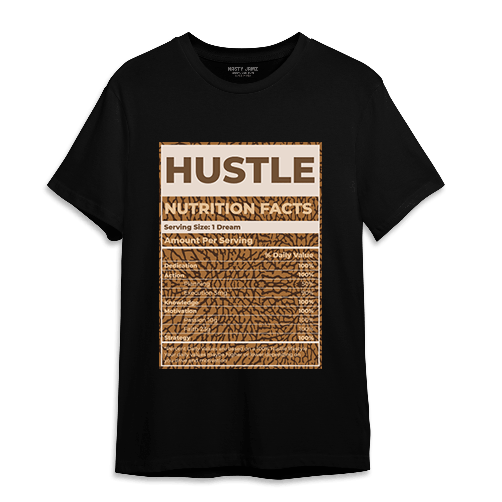 Palomino 3s T Shirt Match Hustle Nutrition Facts - NastyJamz
