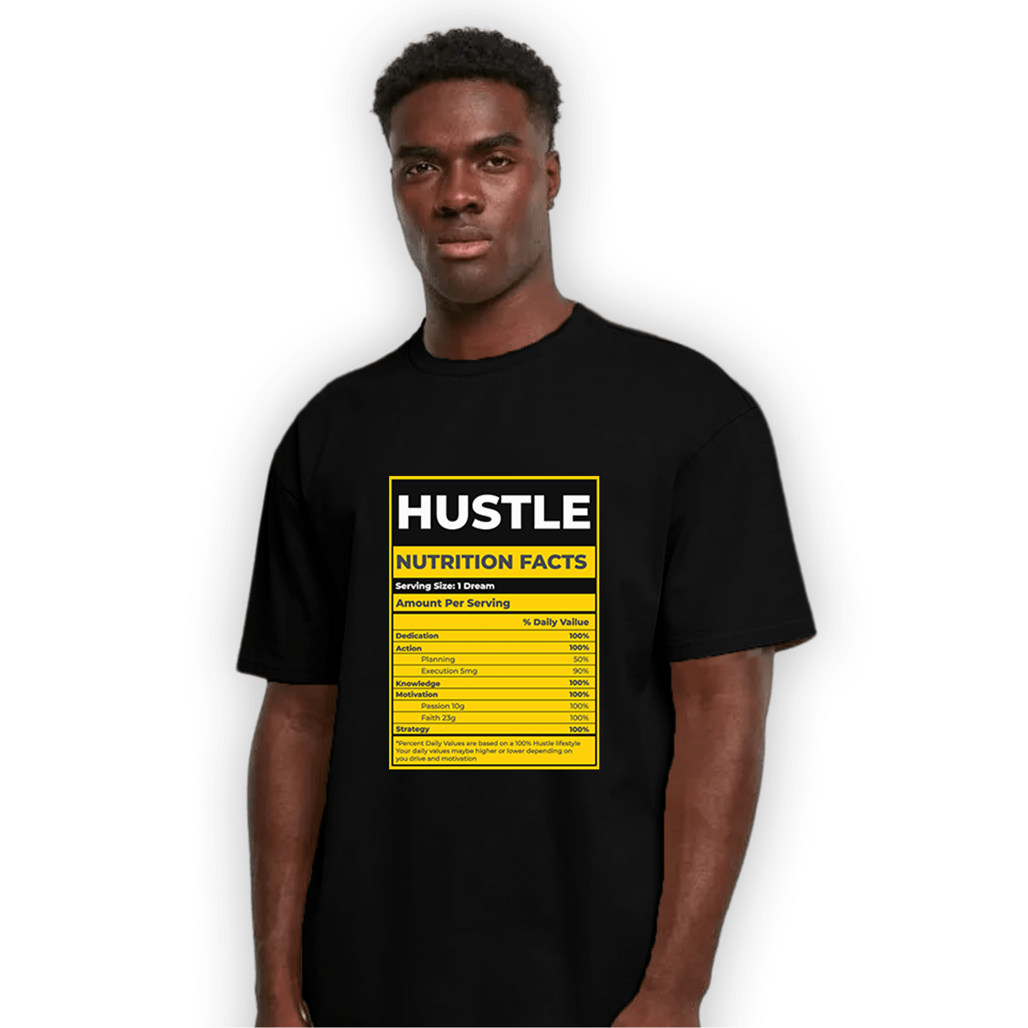 Thunder 4s T Shirt Match Hustle Nutrition Facts - NastyJamz