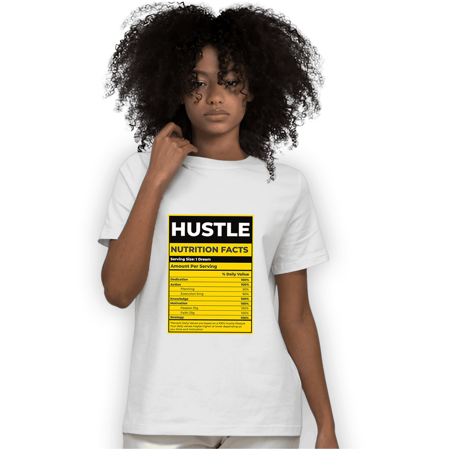 Thunder 4s T Shirt Match Hustle Nutrition Facts - NastyJamz
