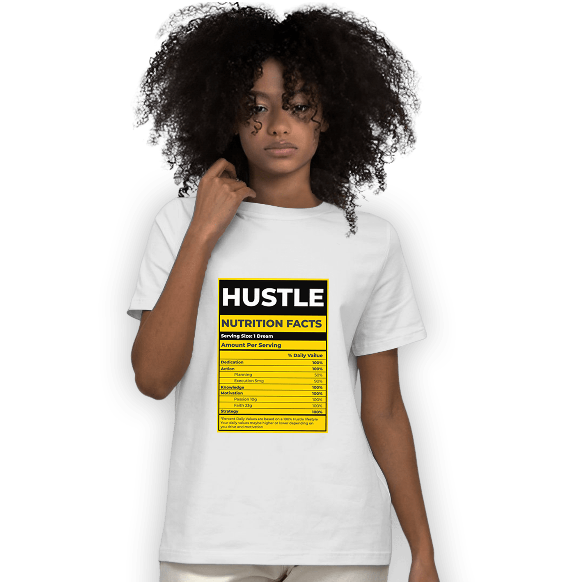 Thunder 4s T Shirt Match Hustle Nutrition Facts - NastyJamz