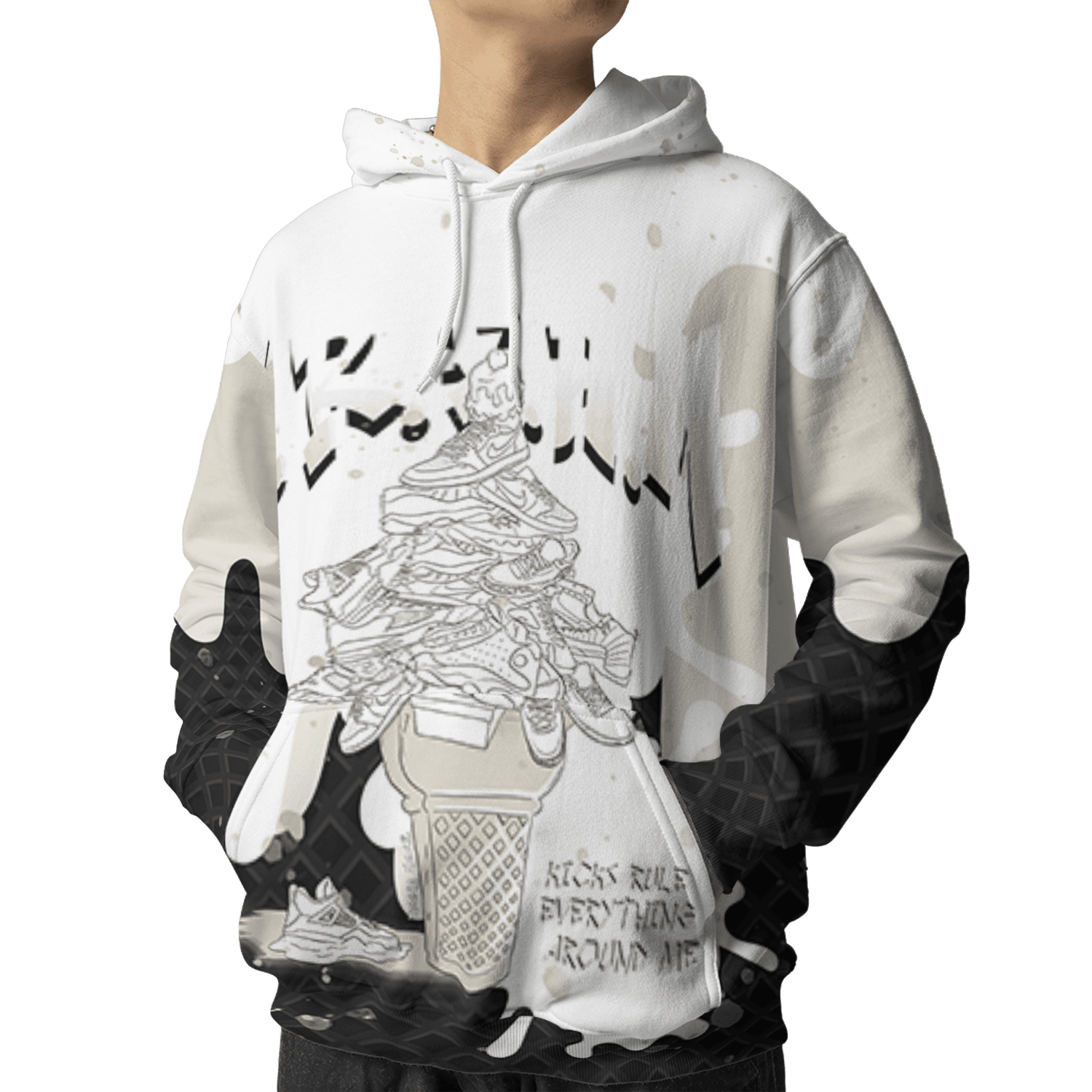 Gratitude 11s Hoodie Match KREAM 3D All-Over Print Waffle Cone - NastyJamz
