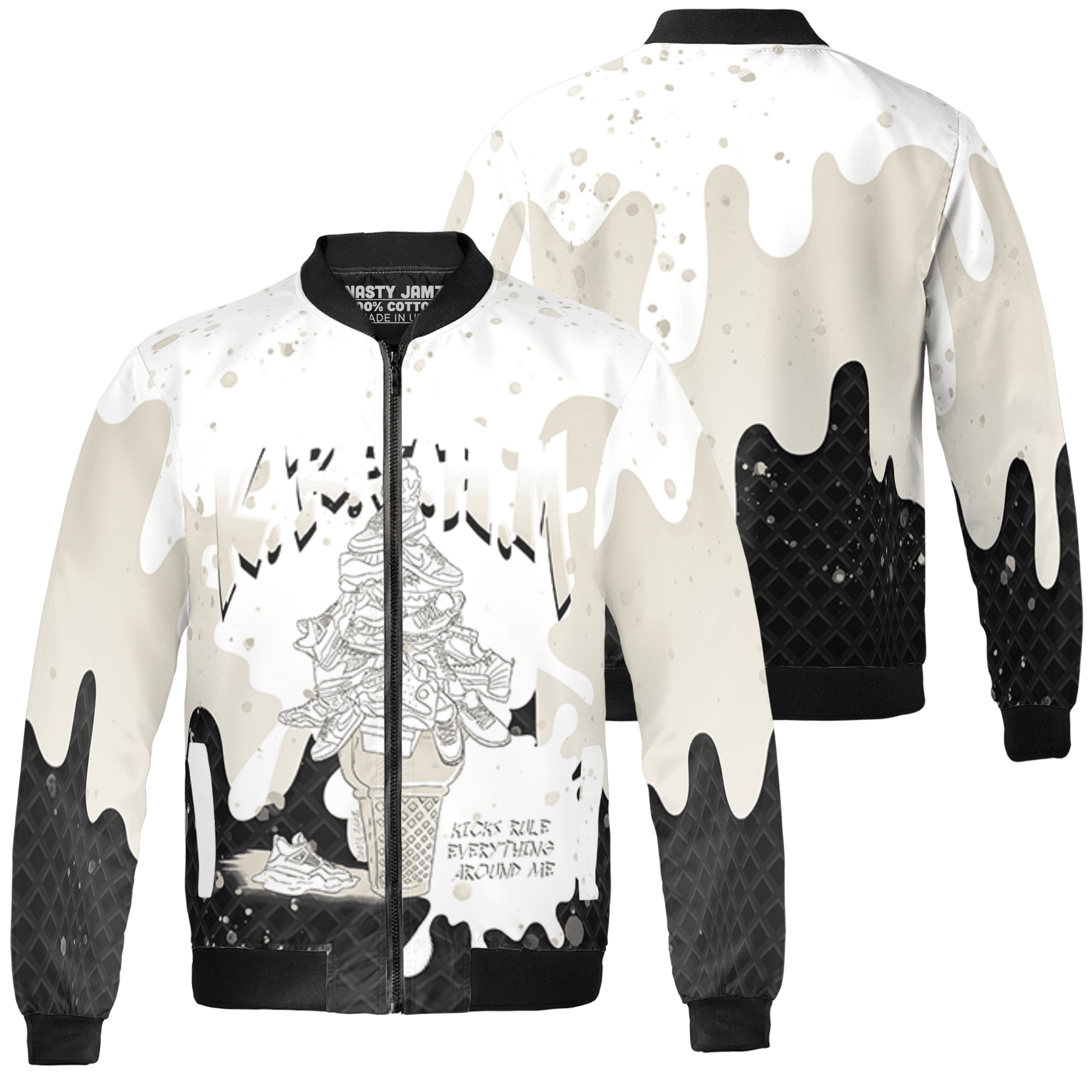 Gratitude 11s Jacket Match KREAM 3D All-Over Print Waffle Cone - NastyJamz