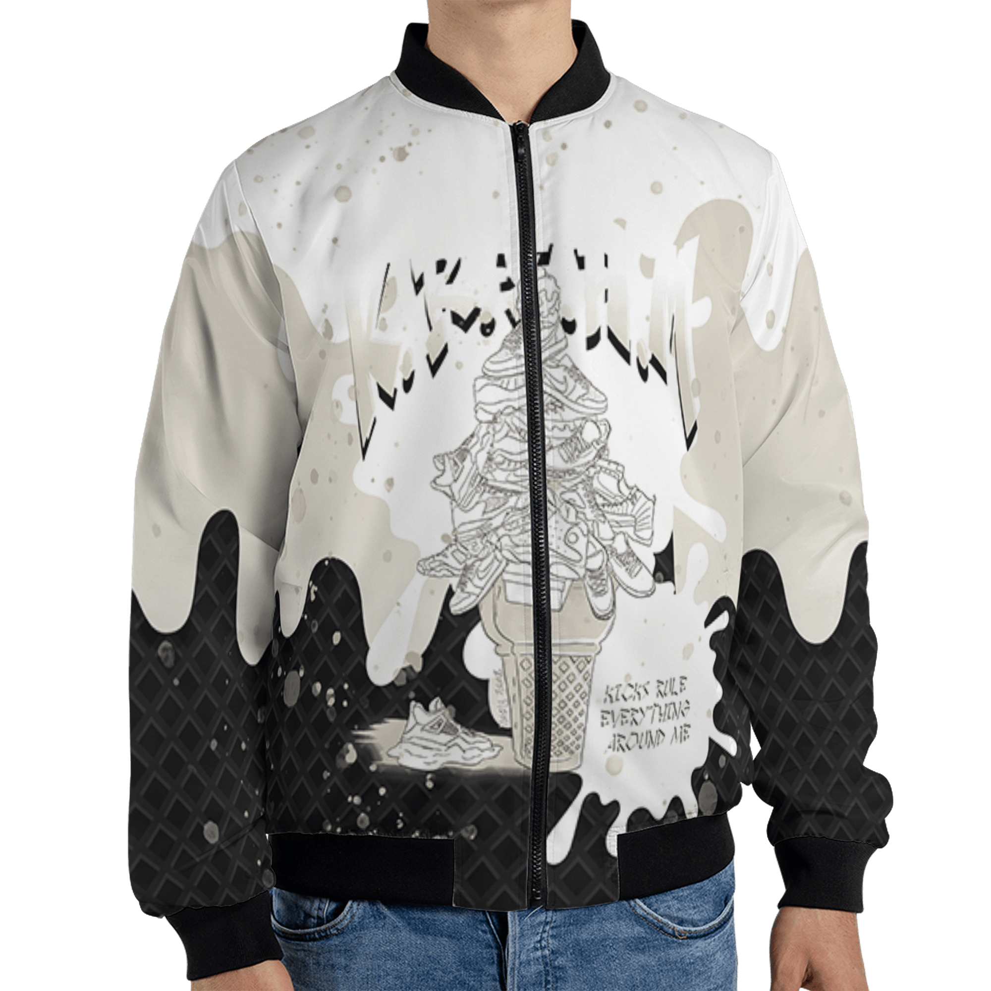 Gratitude 11s Jacket Match KREAM 3D All-Over Print Waffle Cone - NastyJamz