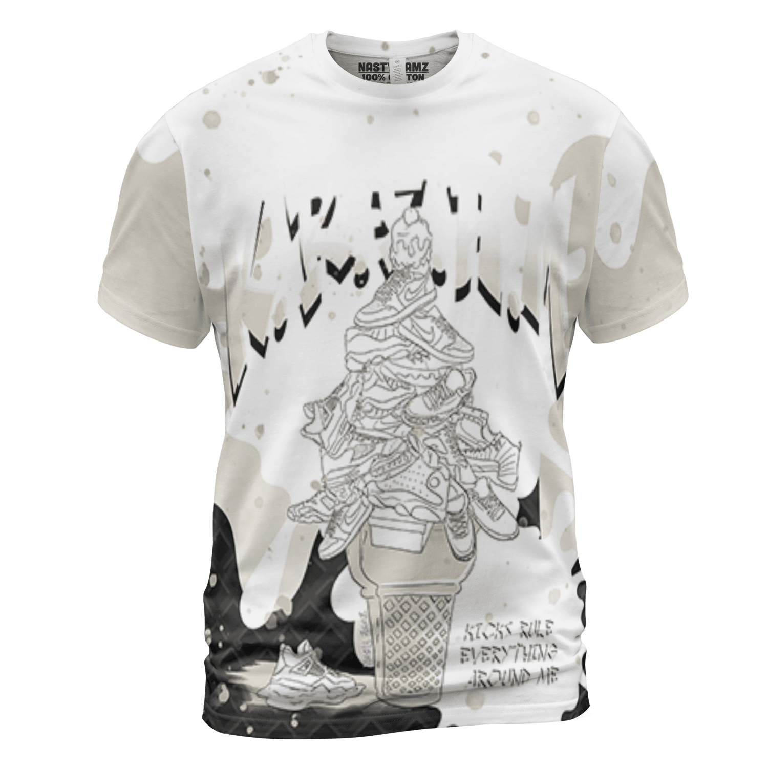 Gratitude 11s T Shirt Match KREAM 3D All-Over Print Waffle Cone - NastyJamz