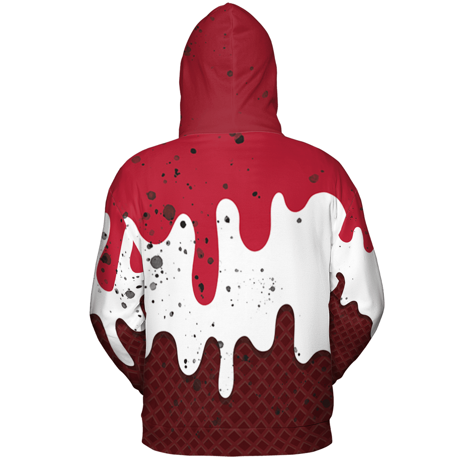 Cherry 12s Hoodie Match KREAM 3D All-Over Print Waffle Cone - NastyJamz