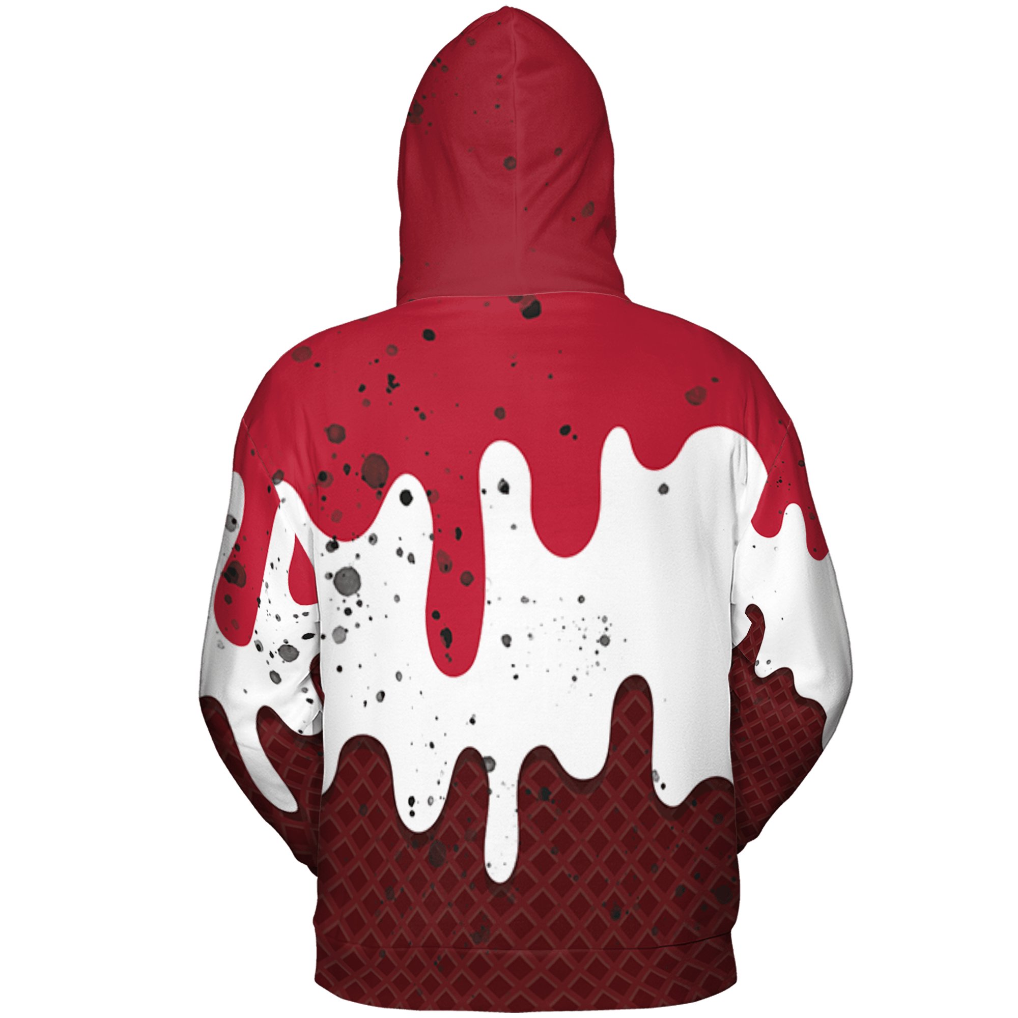 Cherry 12s Hoodie Match KREAM 3D All-Over Print Waffle Cone - NastyJamz