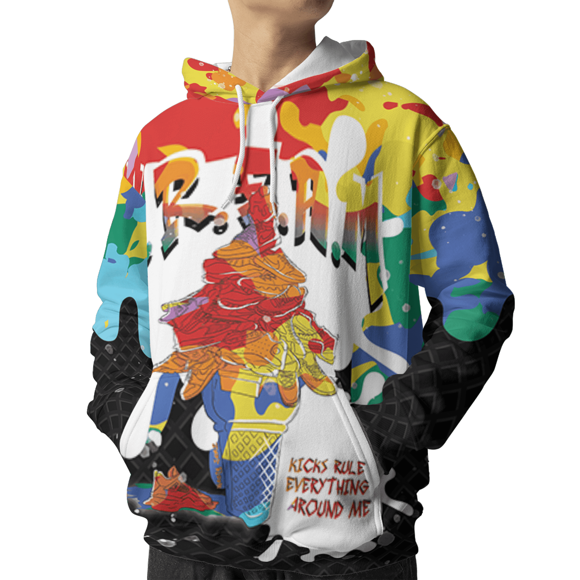 Mid GS Six Championships 1s Hoodie Match KREAM 3D All-Over Print Waffle Cone - NastyJamz