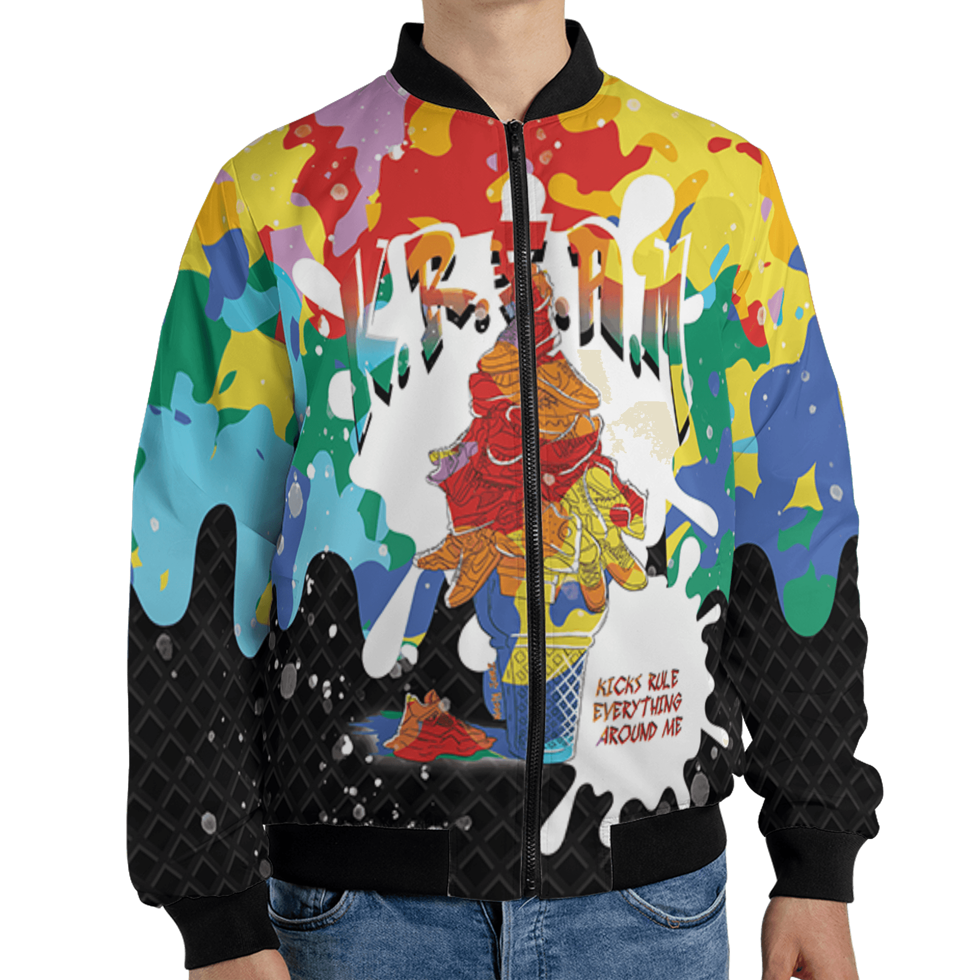 Mid GS Six Championships 1s Jacket Match KREAM 3D All-Over Print Waffle Cone - NastyJamz