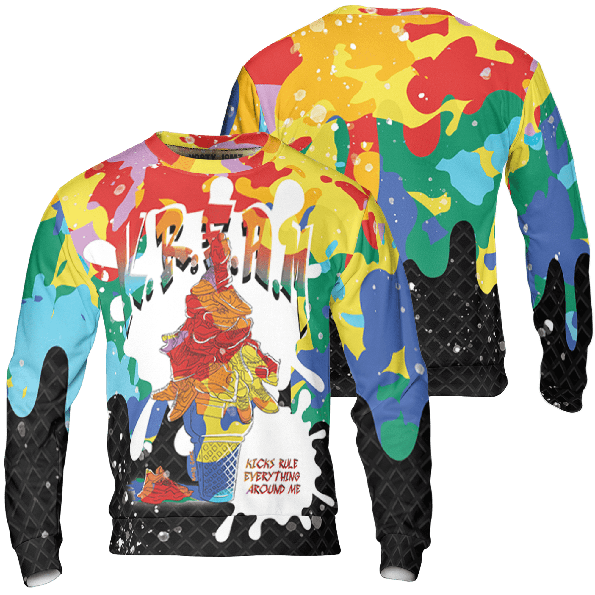 Mid GS Six Championships 1s Sweatshirt Match KREAM 3D All-Over Print Waffle Cone - NastyJamz