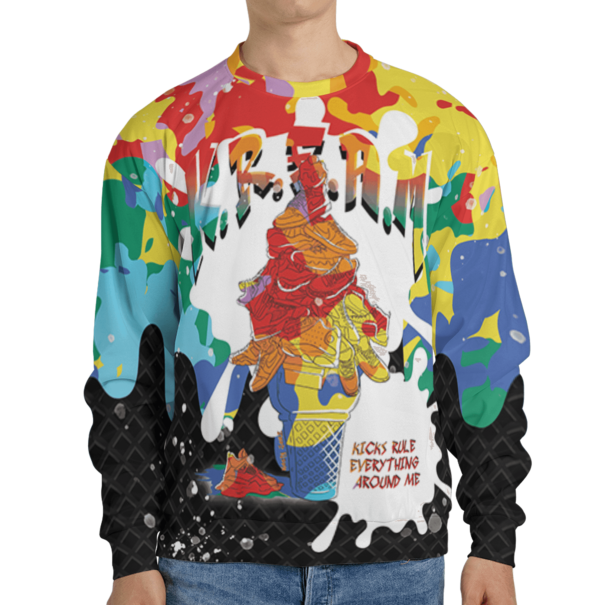 Mid GS Six Championships 1s Sweatshirt Match KREAM 3D All-Over Print Waffle Cone - NastyJamz