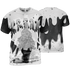 Retro High OG Black White 1s T Shirt Match KREAM 3D All-Over Print Waffle Cone - NastyJamz