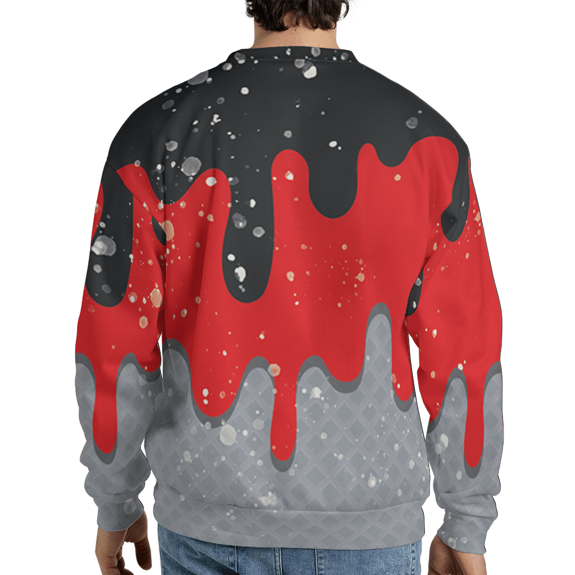 Bred Reimagined 4s Sweatshirt Match KREAM 3D All-Over Print Waffle Cone - NastyJamz