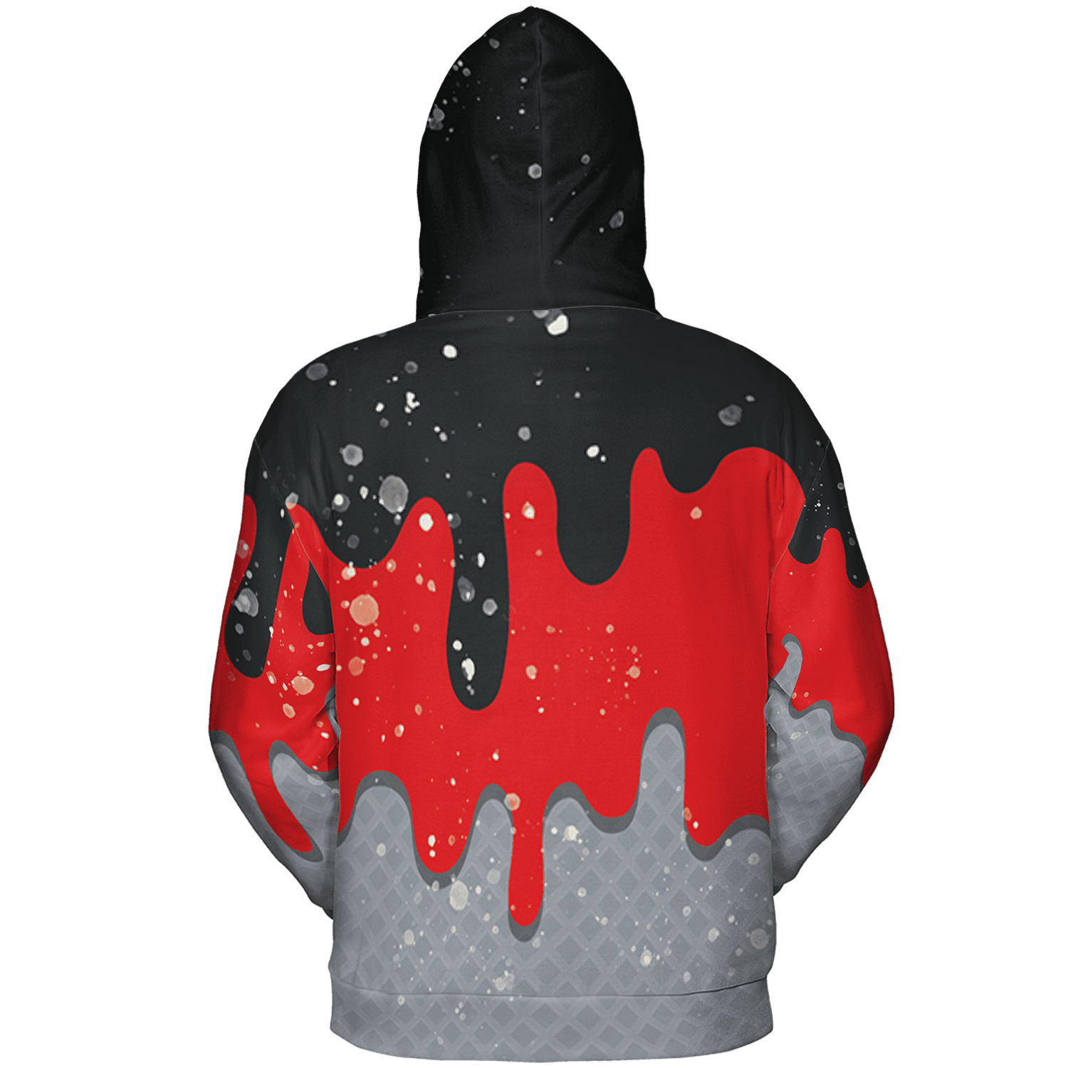 Bred Reimagined 4s Hoodie Match KREAM 3D All-Over Print Waffle Cone - NastyJamz