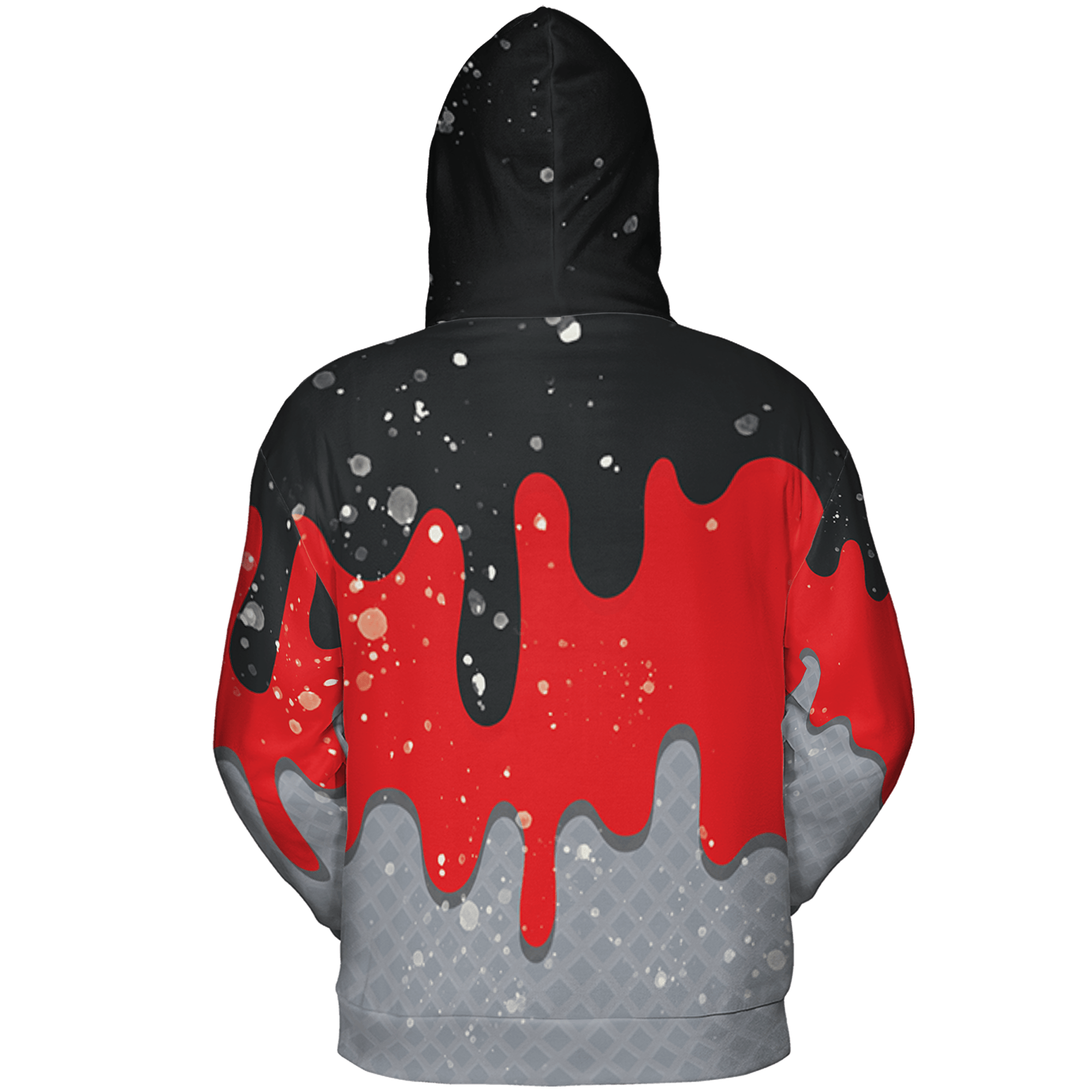 Bred Reimagined 4s Hoodie Match KREAM 3D All-Over Print Waffle Cone - NastyJamz