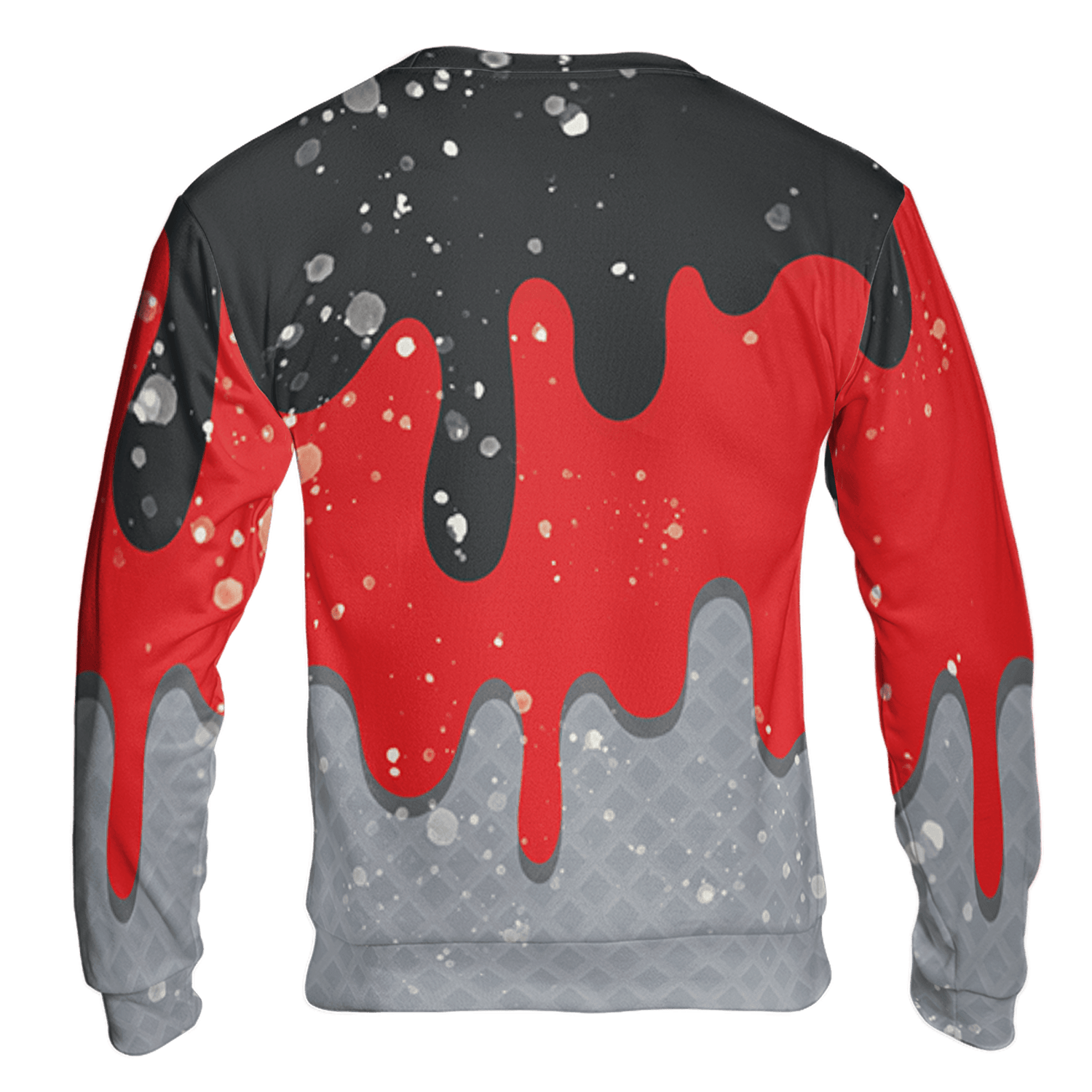 Bred Reimagined 4s Sweatshirt Match KREAM 3D All-Over Print Waffle Cone - NastyJamz