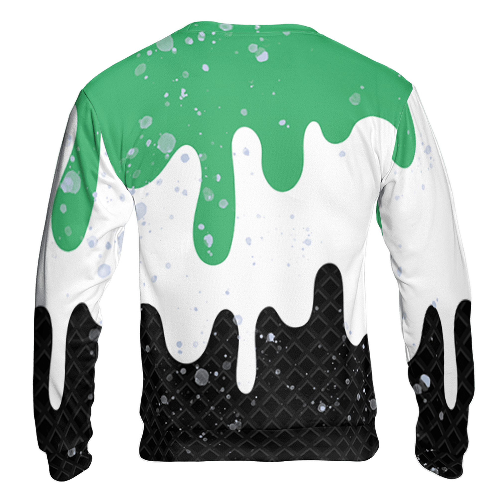 Lucky Green 5s Sweatshirt Match KREAM 3D All-Over Print Waffle Cone - NastyJamz