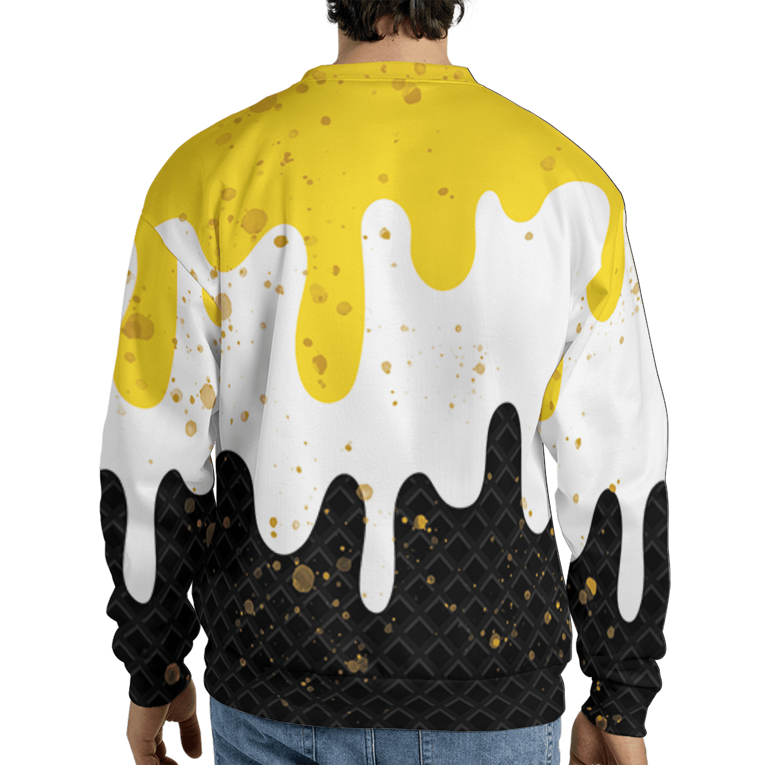 Yellow Ochre 6s Sweatshirt Match KREAM 3D All-Over Print Waffle Cone - NastyJamz