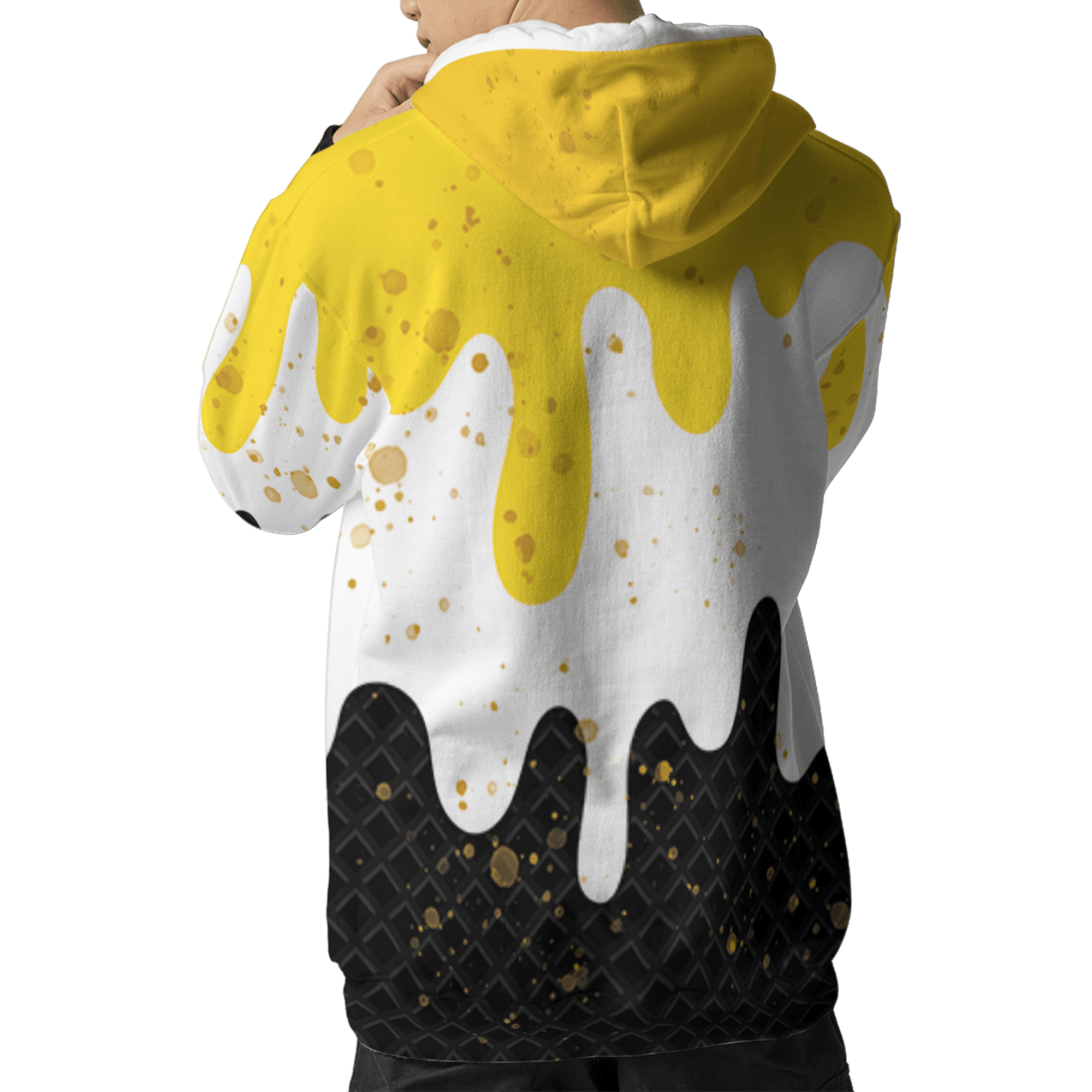 Yellow Ochre 6s Hoodie Match KREAM 3D All-Over Print Waffle Cone - NastyJamz