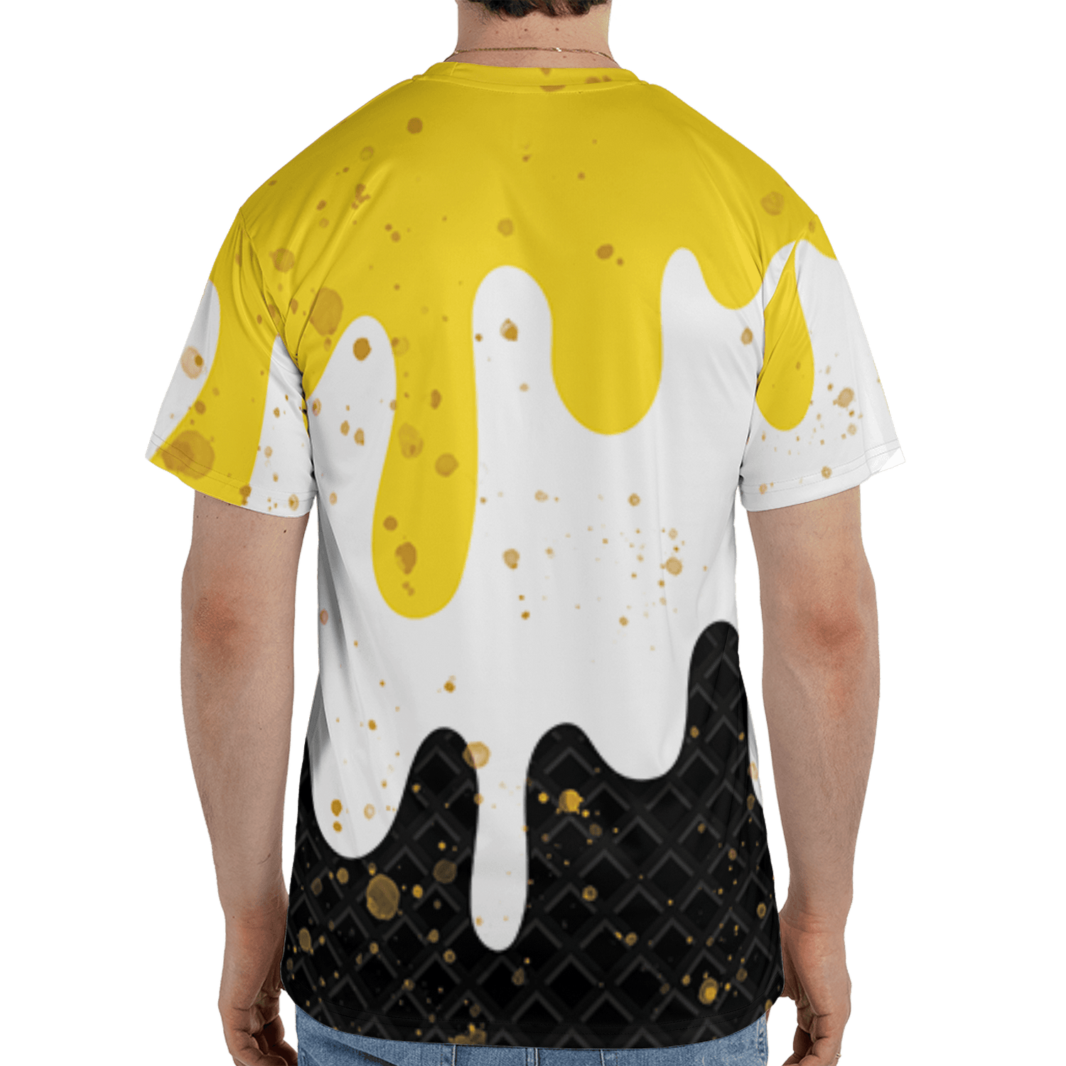 Yellow Ochre 6s T Shirt Match KREAM 3D All-Over Print Waffle Cone - NastyJamz