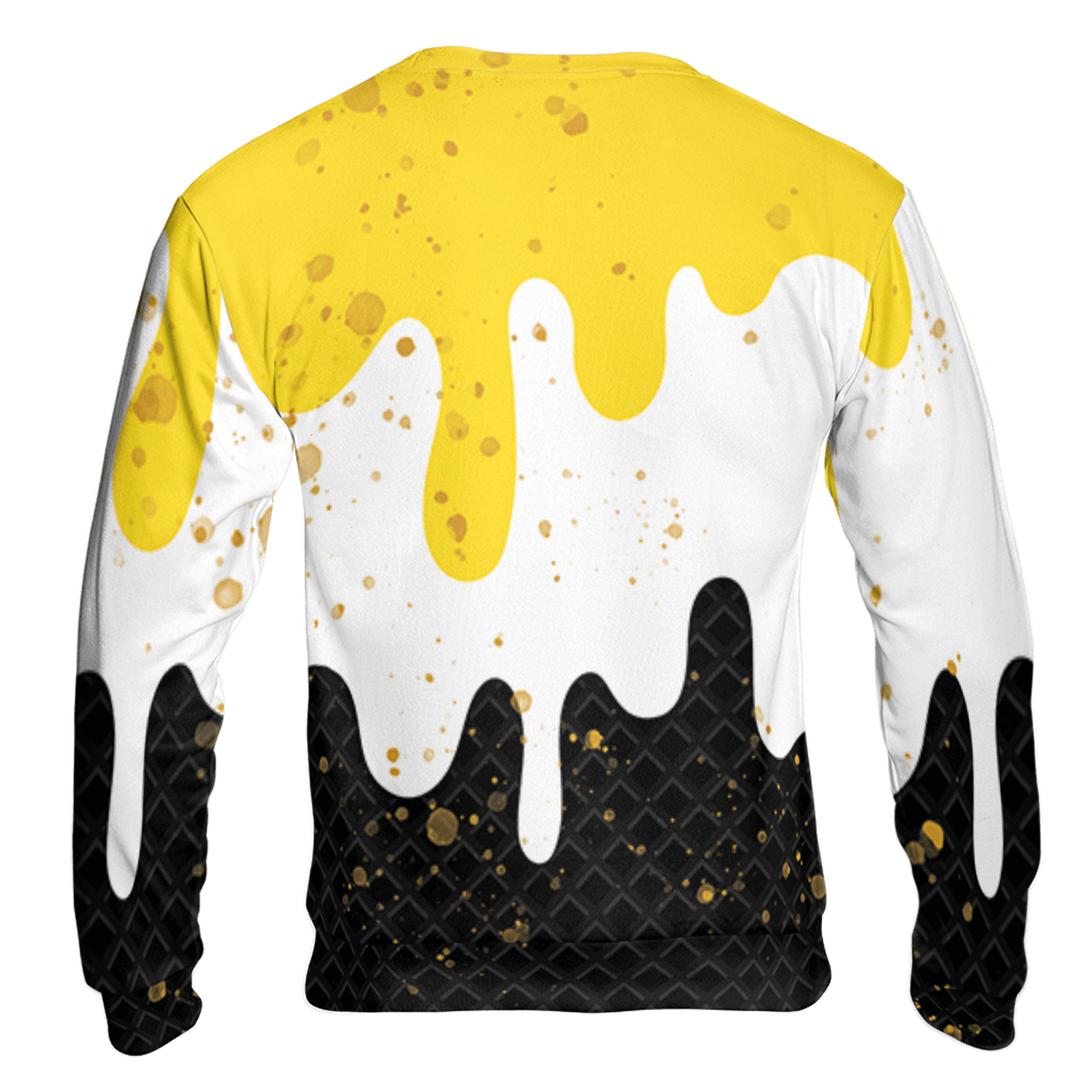 Yellow Ochre 6s Sweatshirt Match KREAM 3D All-Over Print Waffle Cone - NastyJamz