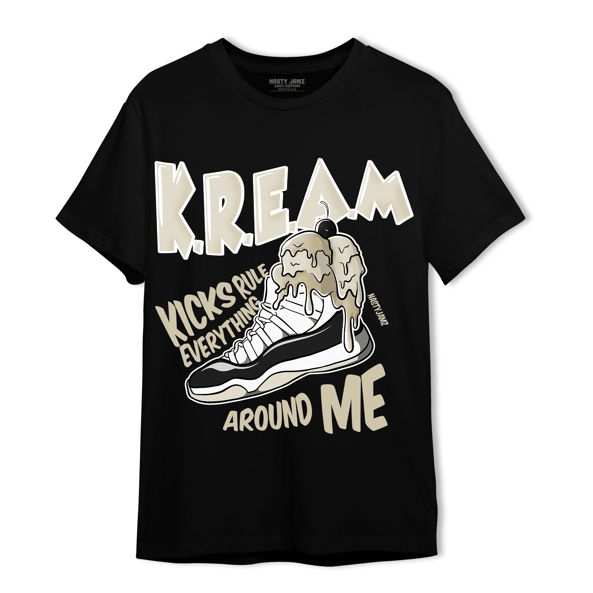 Gratitude 11s T Shirt Match Kream Sneaker - NastyJamz