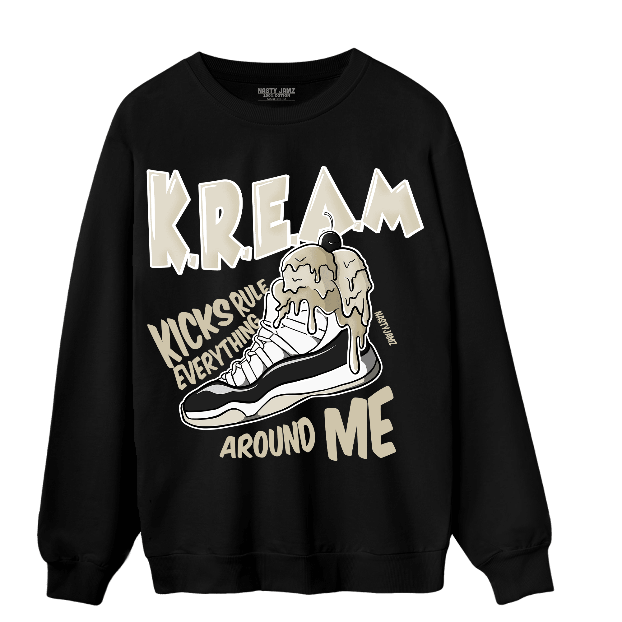 Gratitude 11s Sweatshirt Match Kream Sneaker - NastyJamz