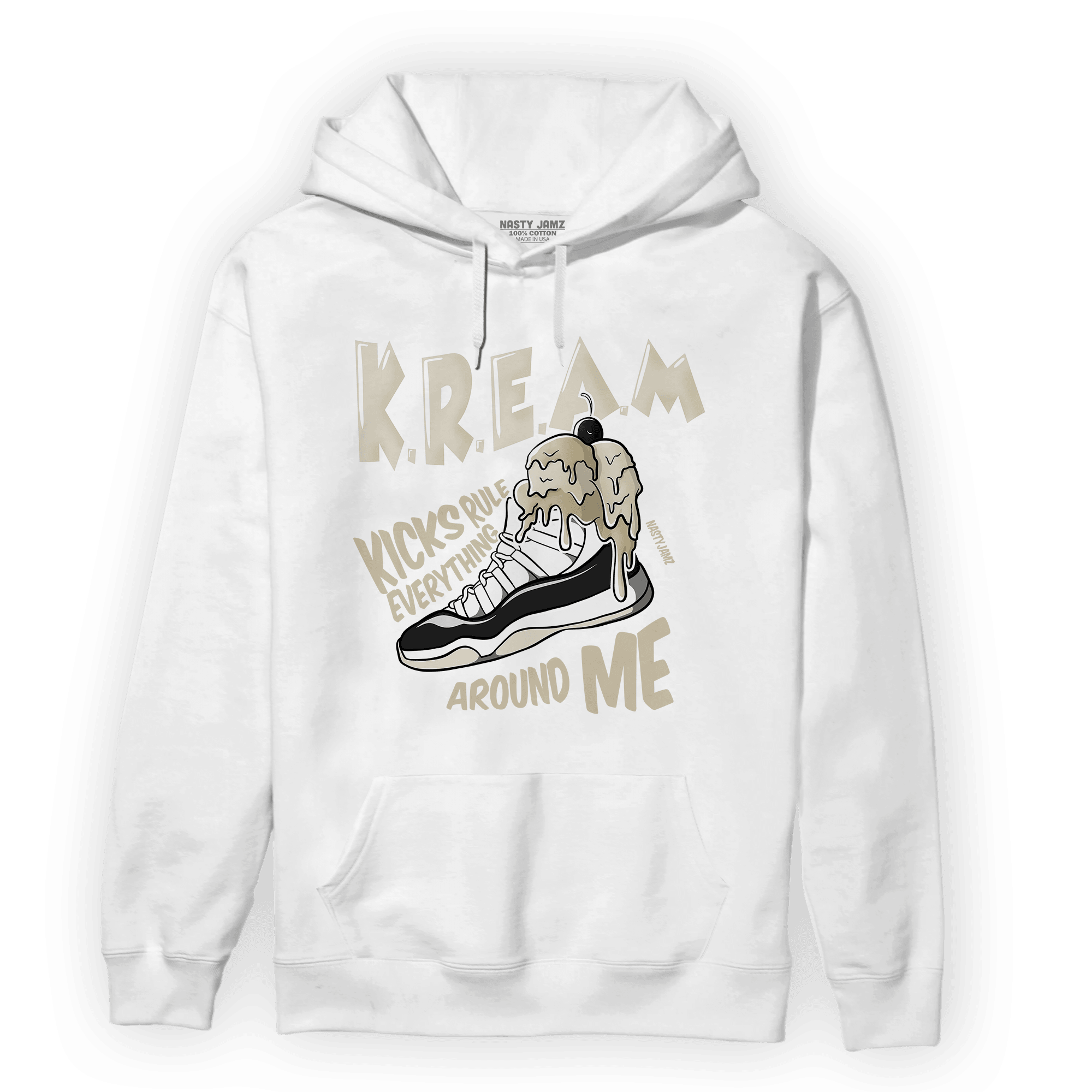 Gratitude 11s Hoodie Match Kream Sneaker - NastyJamz
