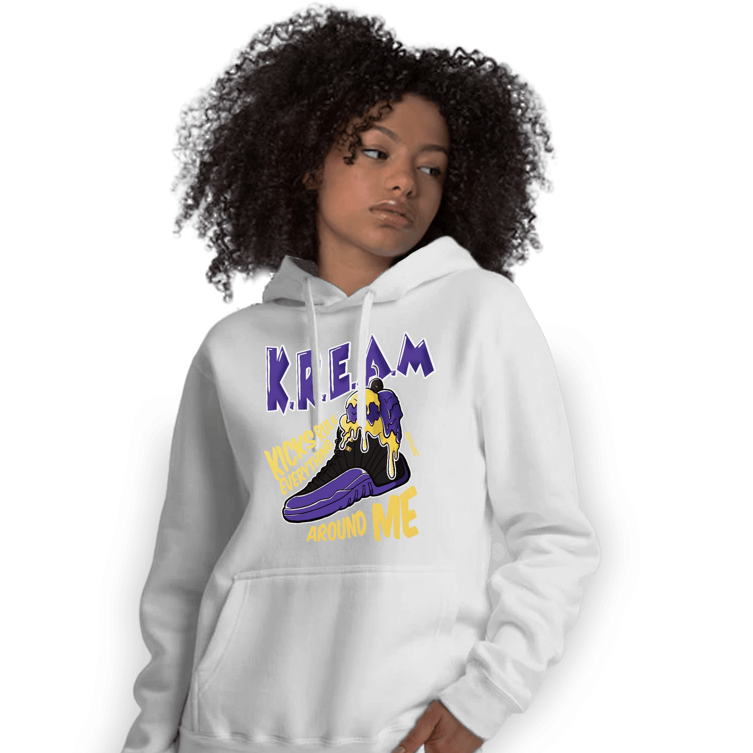 Field Purple 12s Hoodie Match Kream Sneaker - NastyJamz