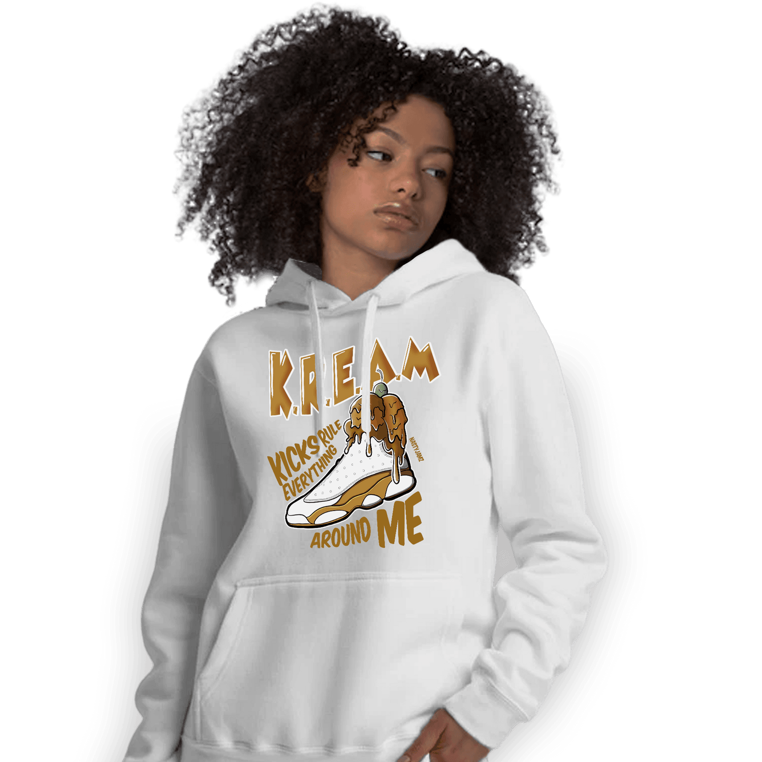 Wheat 13s Hoodie Match Kream Sneaker - NastyJamz