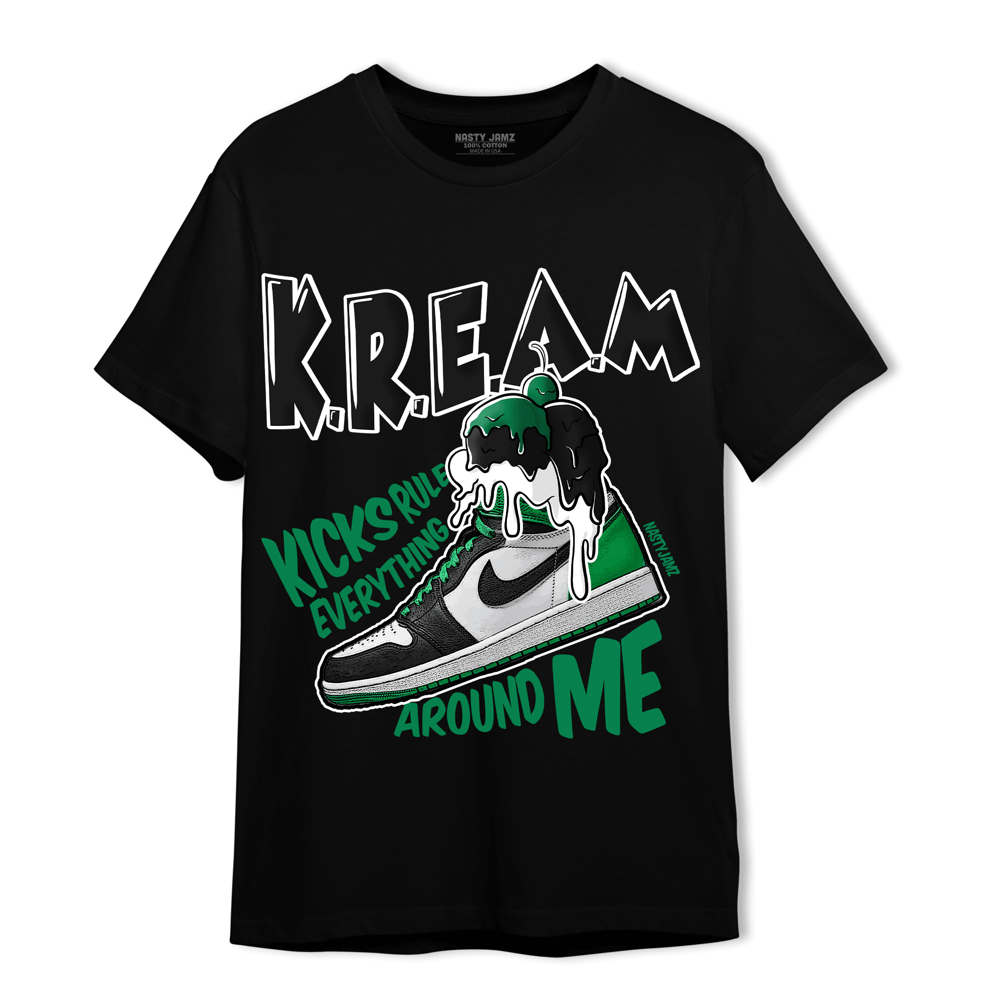 Celtic Lucky Green 1s T Shirt Match Kream Sneaker - NastyJamz