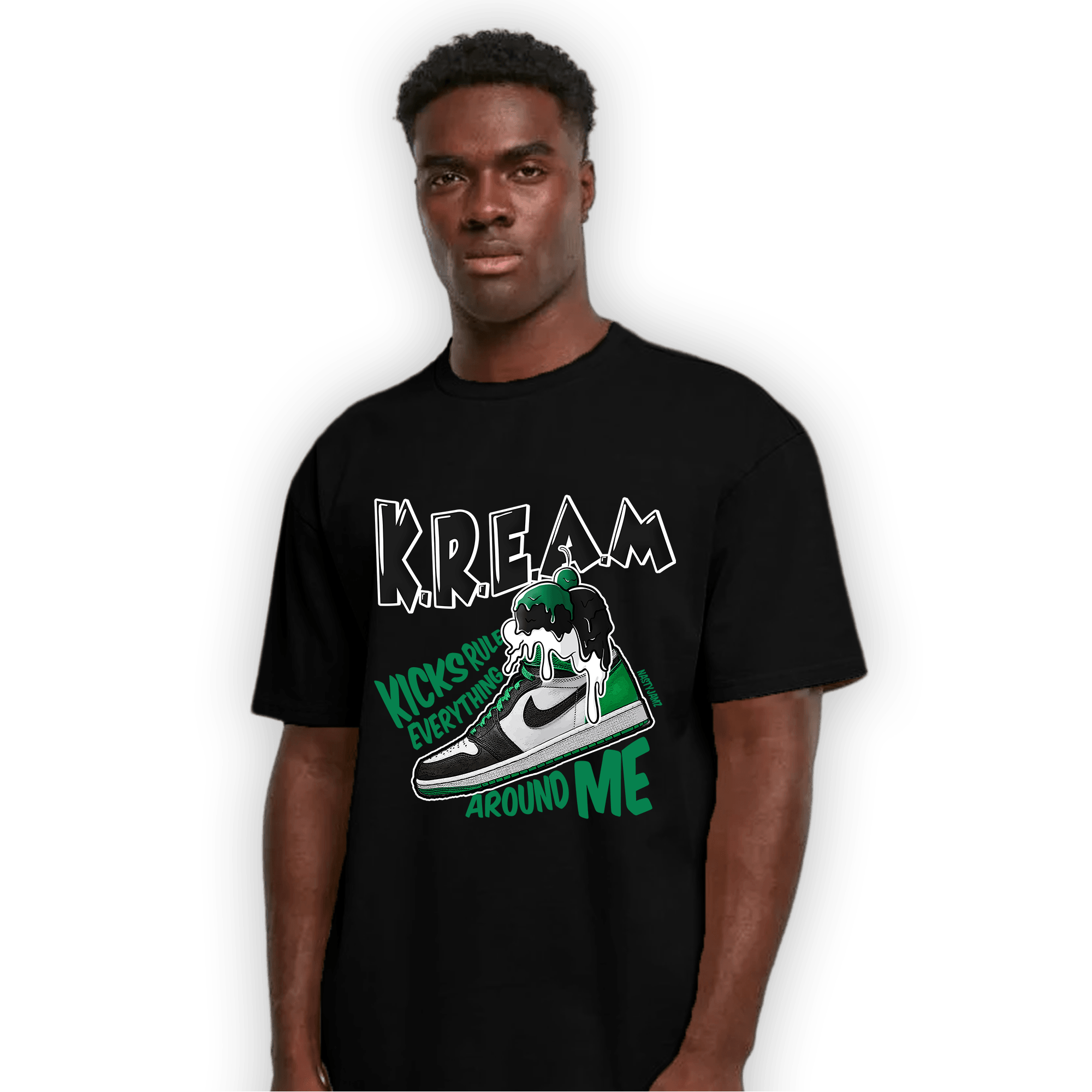 Celtic Lucky Green 1s T Shirt Match Kream Sneaker - NastyJamz