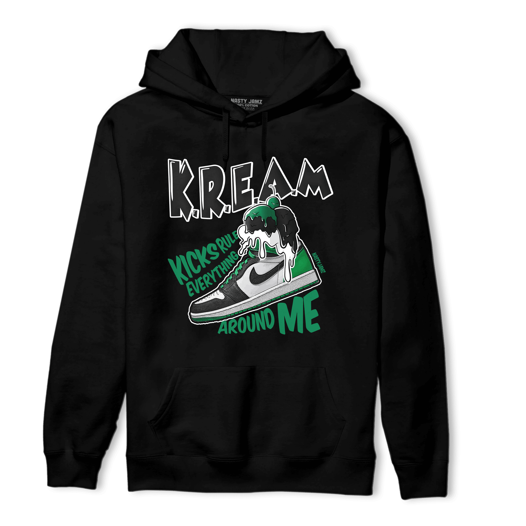 Celtic Lucky Green 1s Hoodie Match Kream Sneaker - NastyJamz