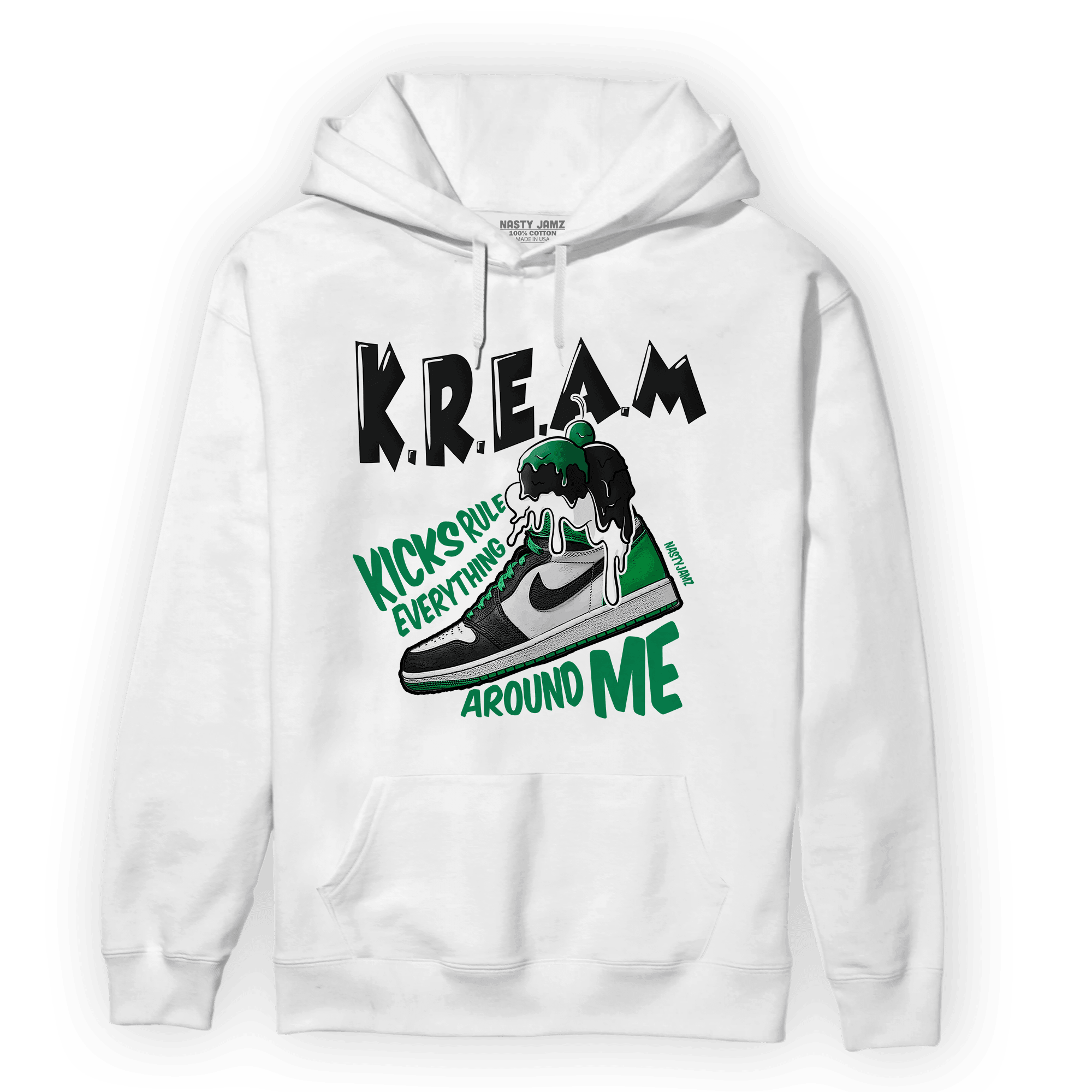 Celtic Lucky Green 1s Hoodie Match Kream Sneaker - NastyJamz
