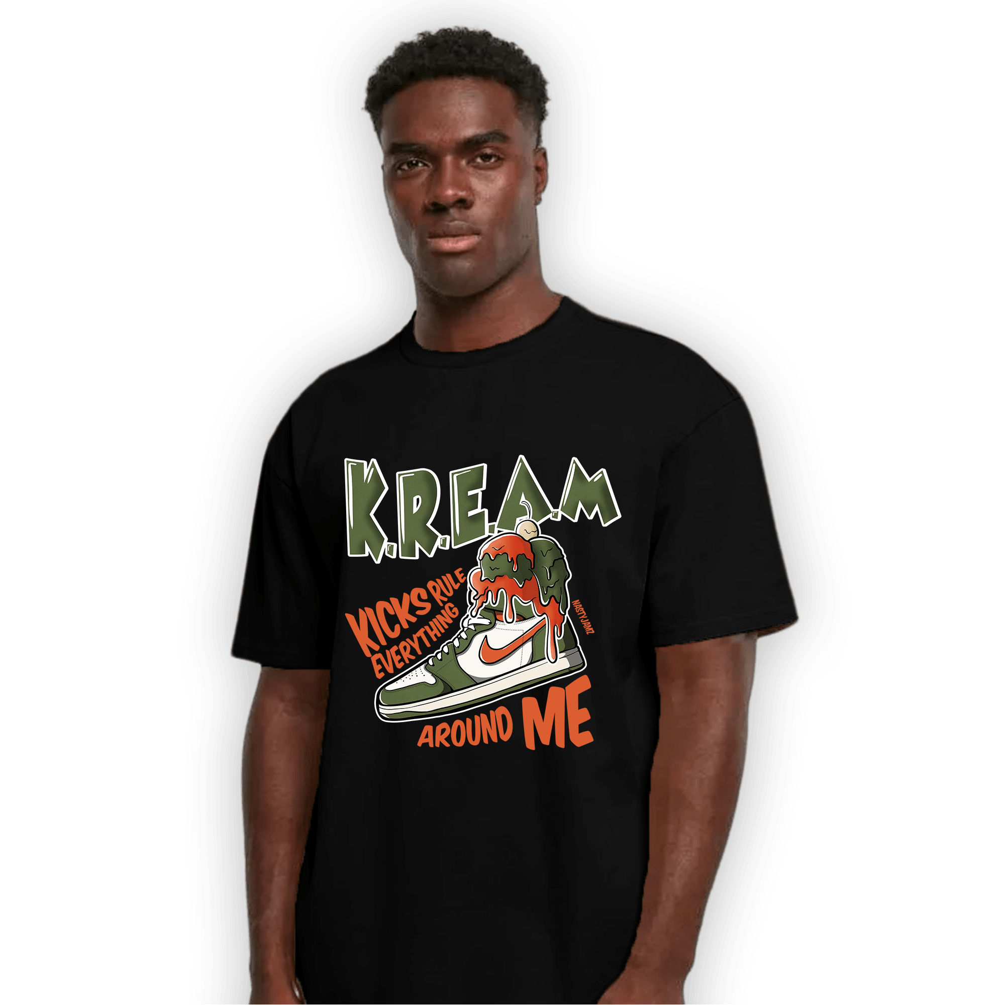 High OG Celadon 1s T Shirt Match Kream Sneaker - NastyJamz