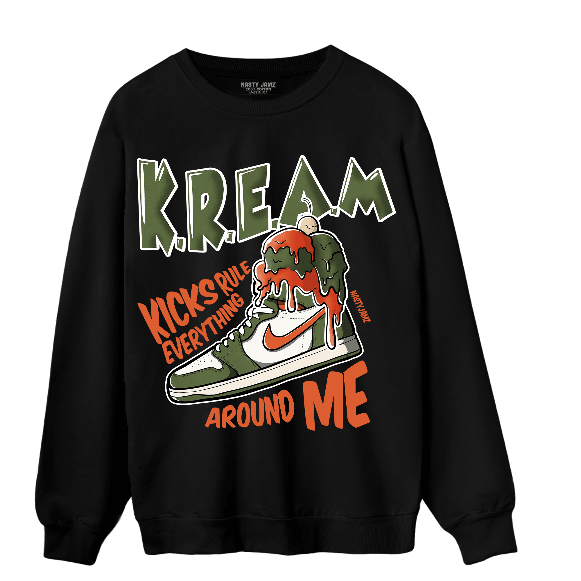 High OG Celadon 1s Sweatshirt Match Kream Sneaker - NastyJamz
