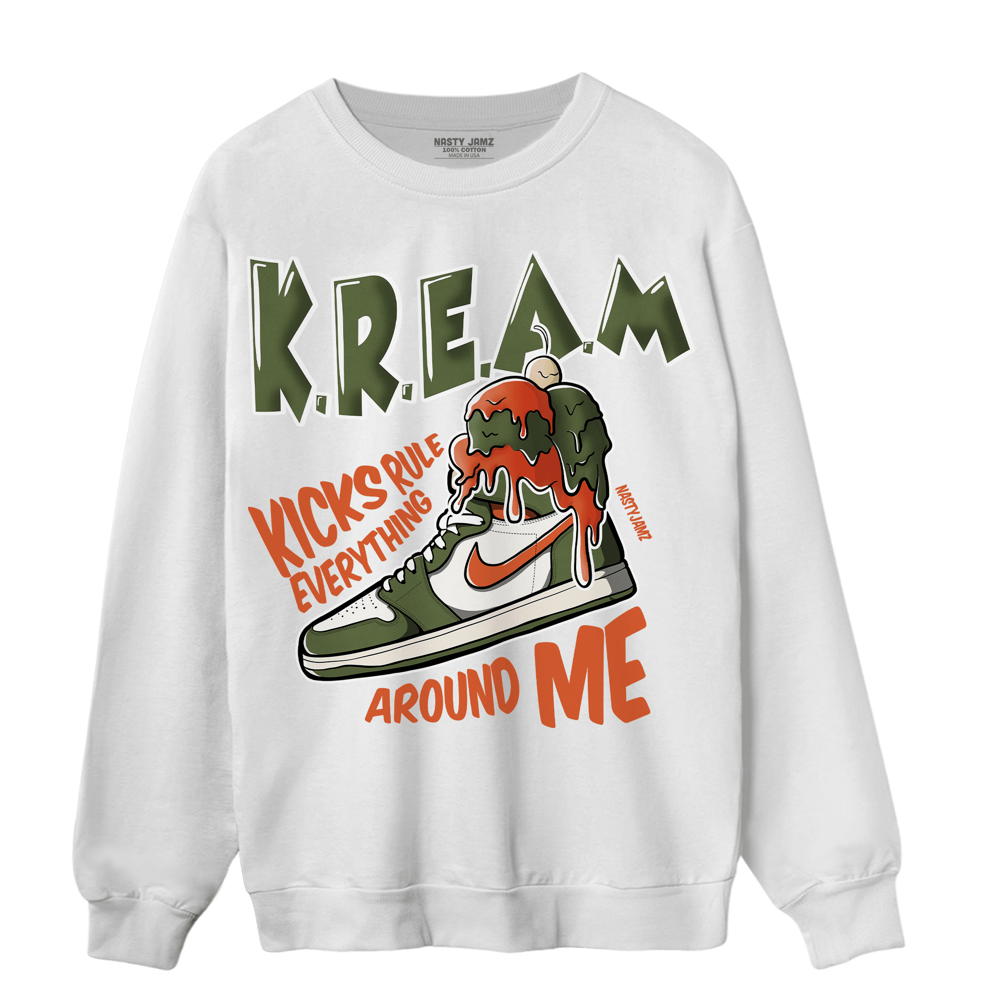 High OG Celadon 1s Sweatshirt Match Kream Sneaker - NastyJamz